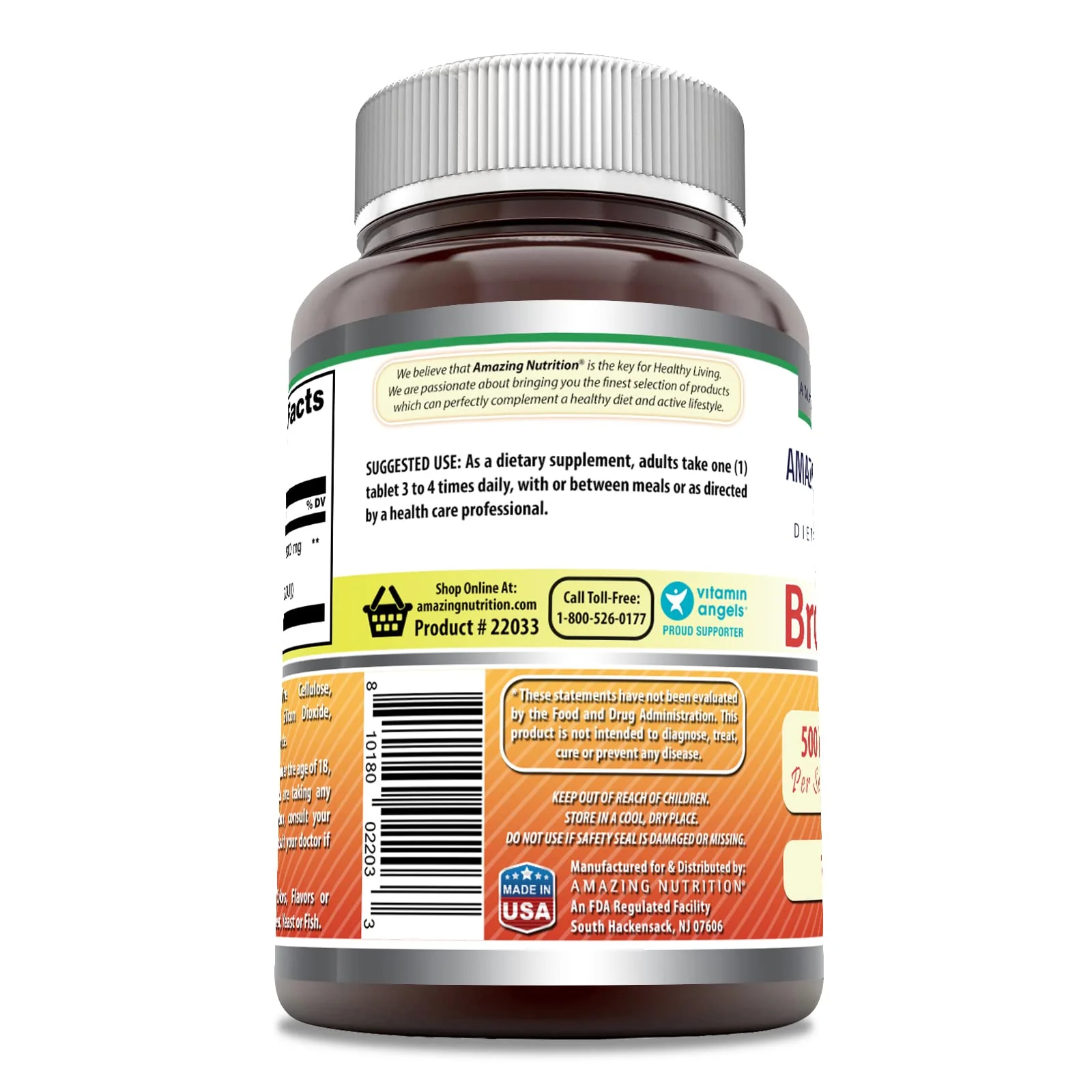 Amazing Formulas Bromelain 500 Mg (300 GDU) | Tablets Supplement | Non-GMO | Gluten-Free | Made in USA (1 Pack | 120 Count) - Image 3