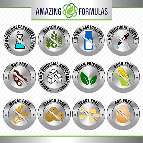 Amazing Formulas Quercetin 500mg 120 Veggie Capsules Supplement - Non-GMO - Gluten Free - Supports Overall Health & Well Being - Image 2