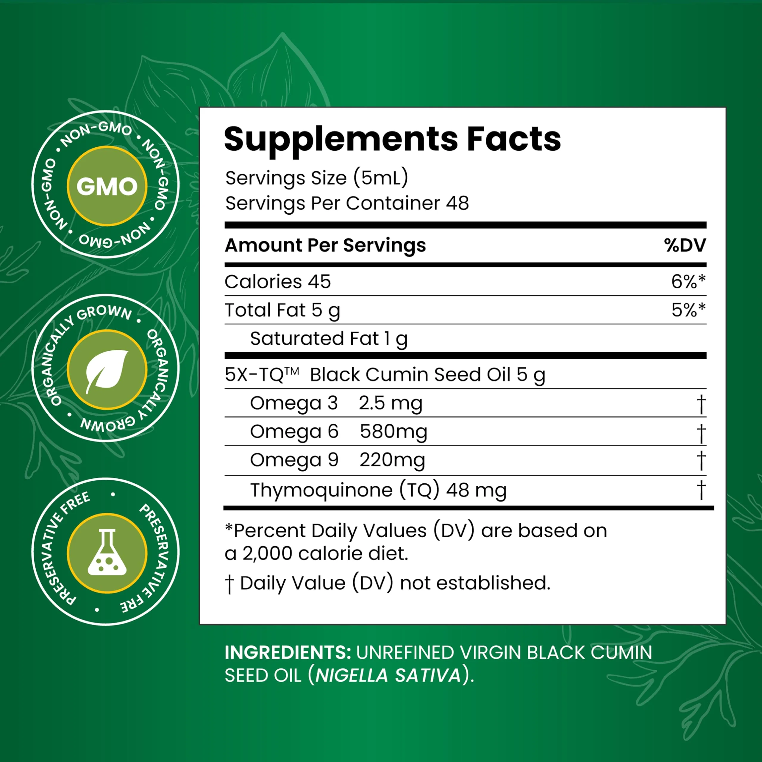 Amazing Herbs Premium Black Seed Oil - Cold Pressed Nigella Sativa Aids in Digestive Health, Immune Support, Brain Function, Joint Mobility, Gluten Free, Non GMO - 1 Fl Oz - Image 7