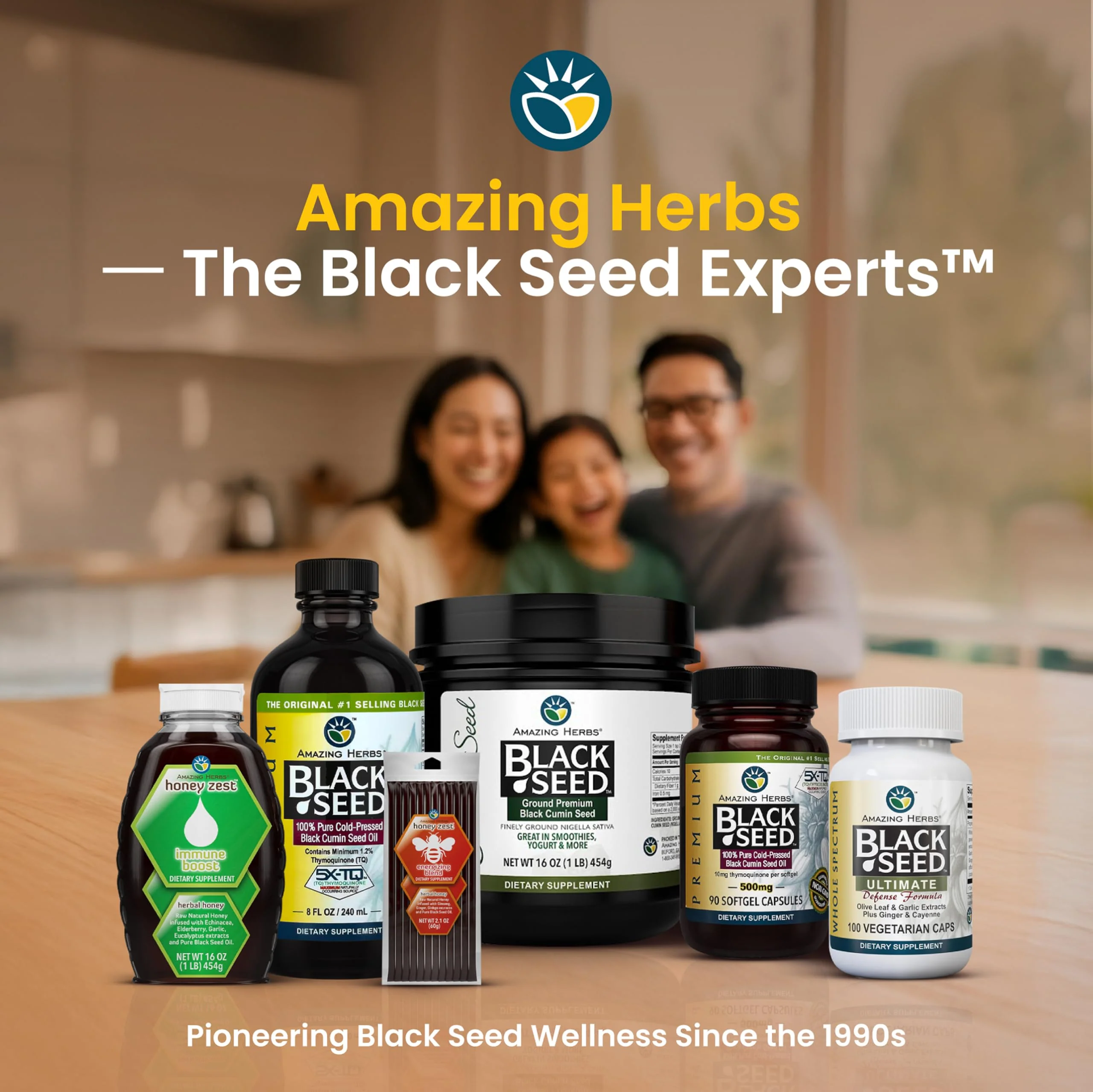 Amazing Herbs Premium Liquid Black Seed Oil - Cold Pressed with Nigella & Sativa, Aids in Digestive Health, Omegas 3 6 & 9, Immune Support, Brain Function, Non GMO, for Men and Women - 8 Fl Oz - Image 2