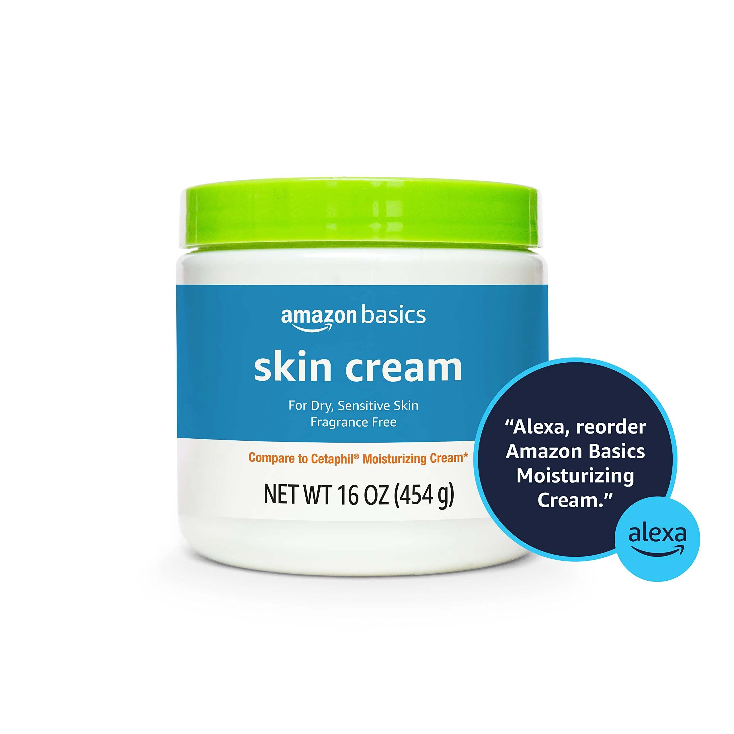 Amazon Basics Ultra Moisturizing Skin Cream for Dry & Sensitive Skin, Dermatologist Tested, Fragrance Free, 16 Ounce, 1 Pound (Pack of 1) (Previously Solimo) - Image 2