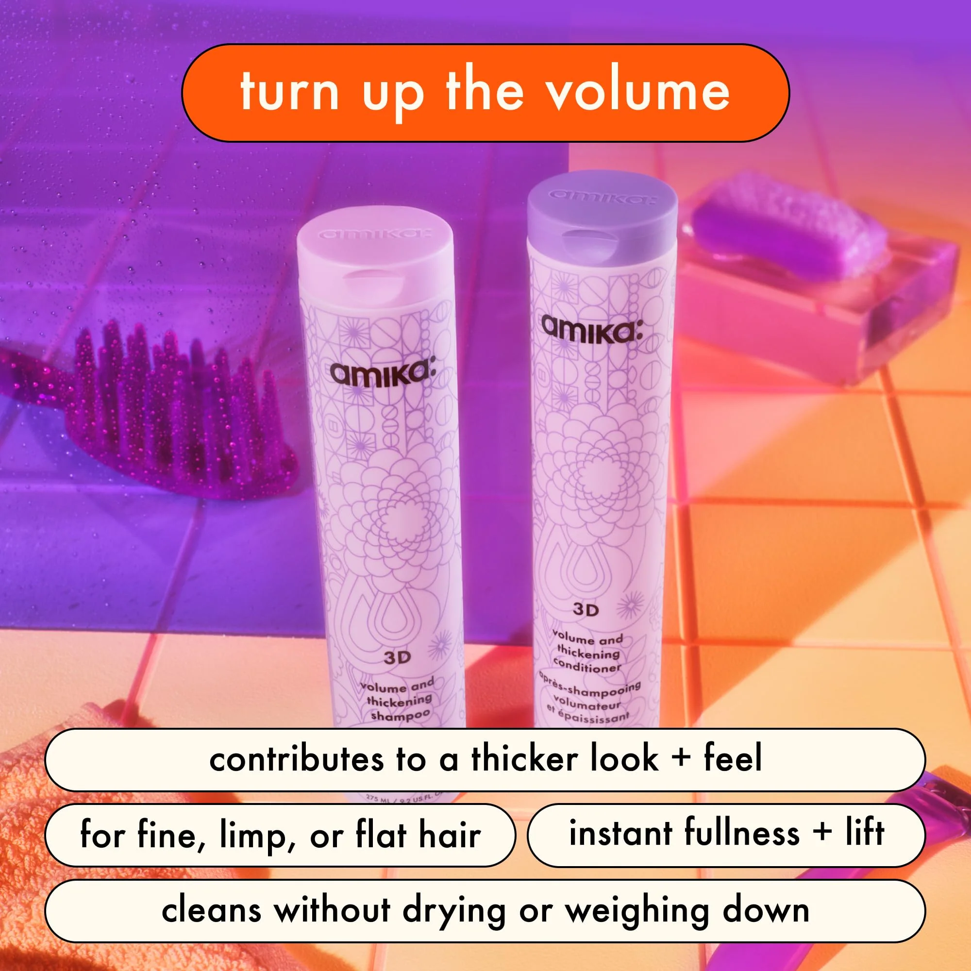 amika 3D volume & thickening conditioner - Image 6