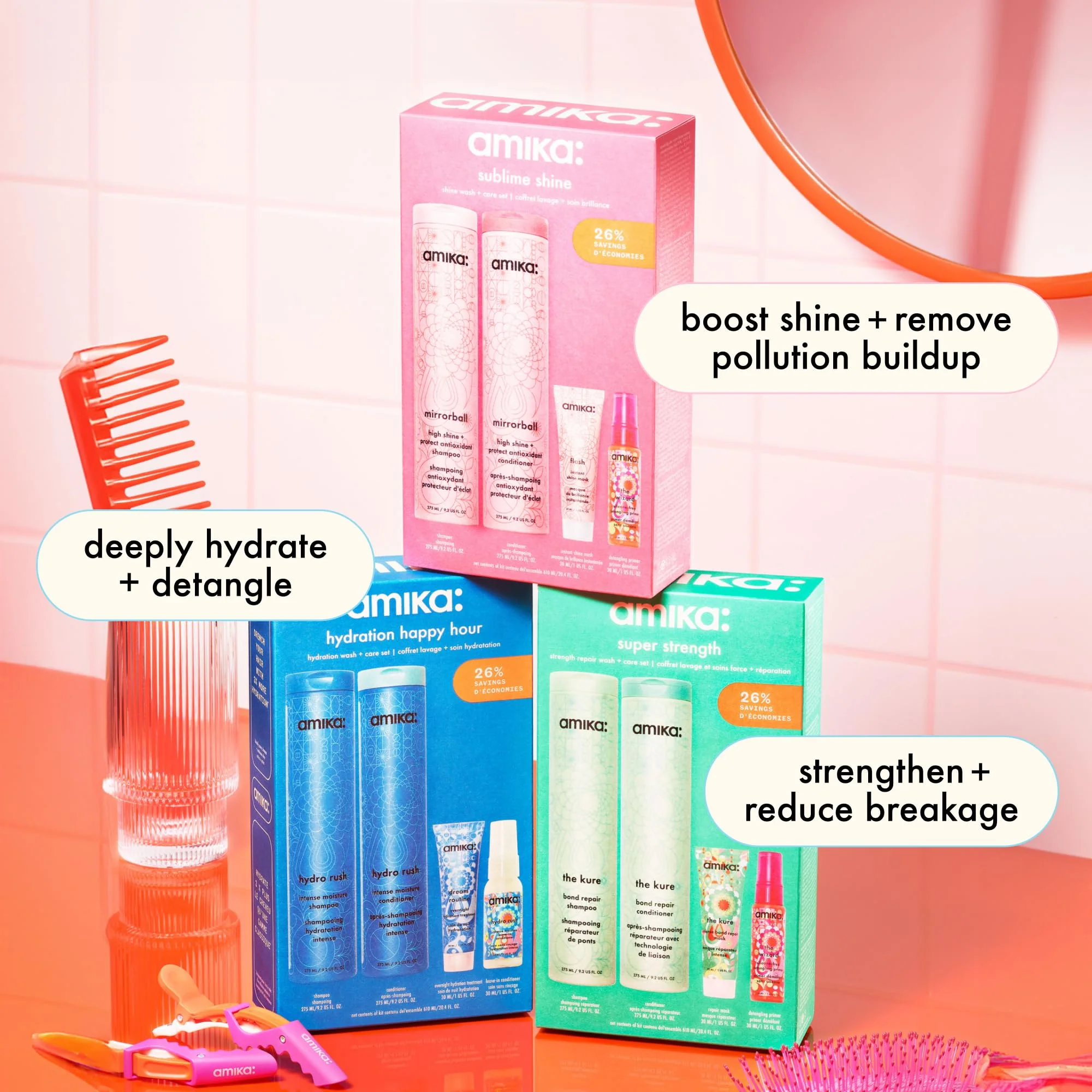 amika hydration happy hour wash + care set - Image 3