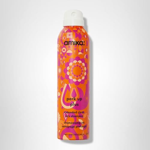 amika perk up plus extended clean dry shampoo, 5.3oz | revitalizes roots + boosts time between washes with no residue or build up | for all hair types - Image 2