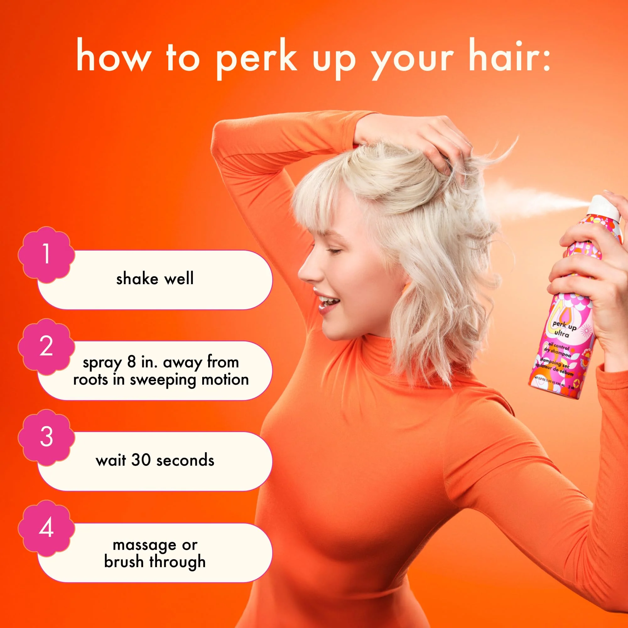 amika Perk Up Ultra Oil Control Dry Shampoo, 1.8oz - Image 6