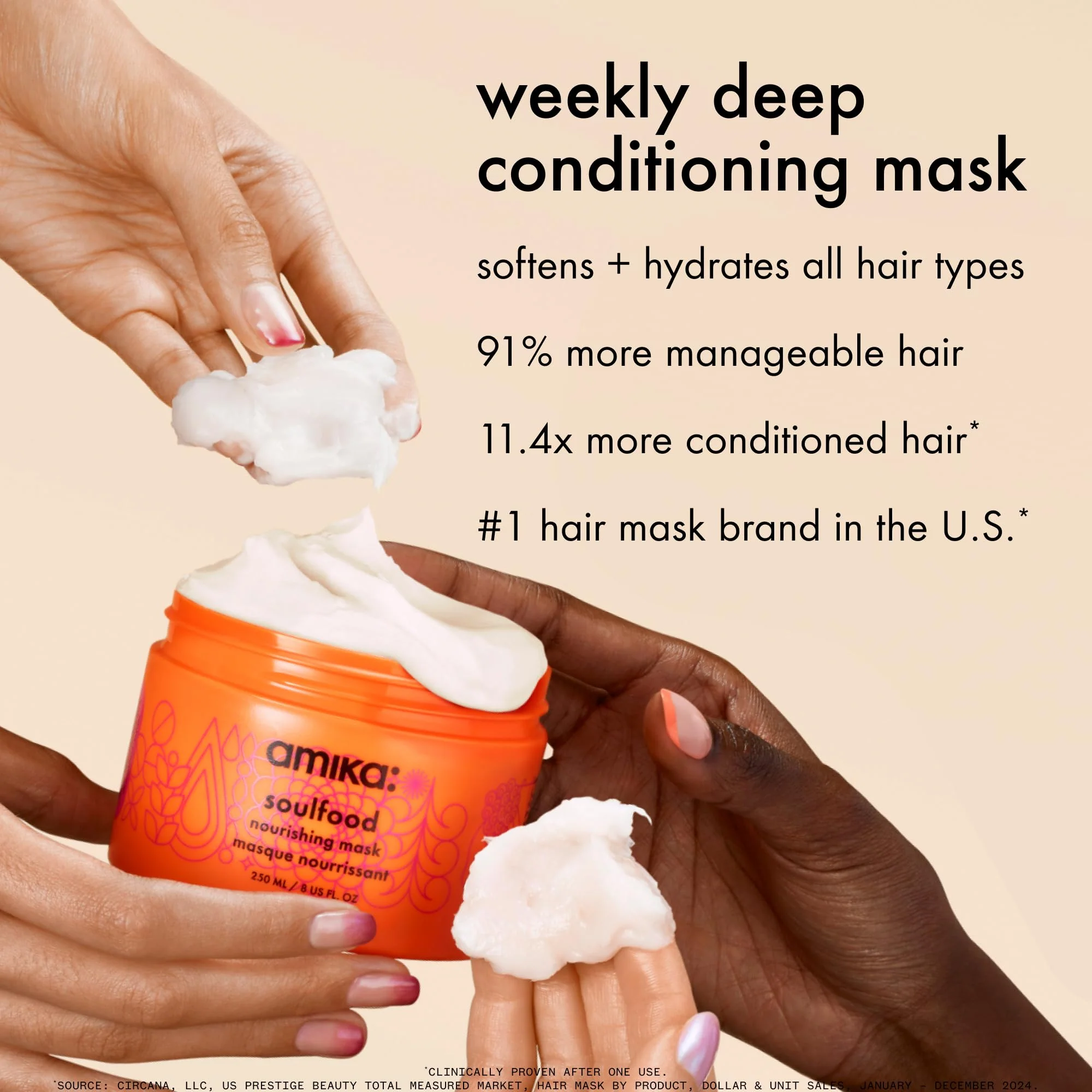 amika soulfood nourishing mask, 500ml - Image 11