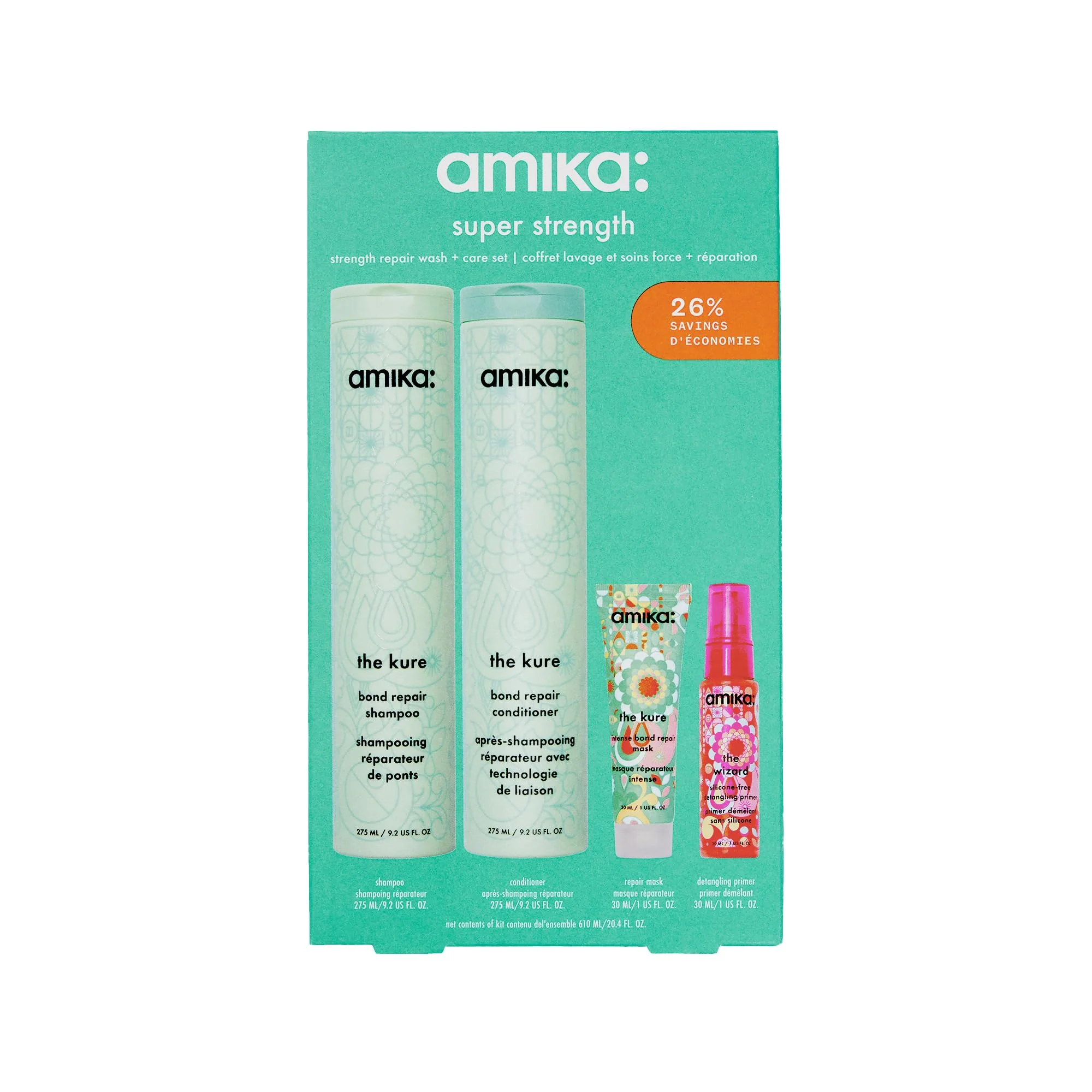 amika super strength repair wash + care set - Image 8