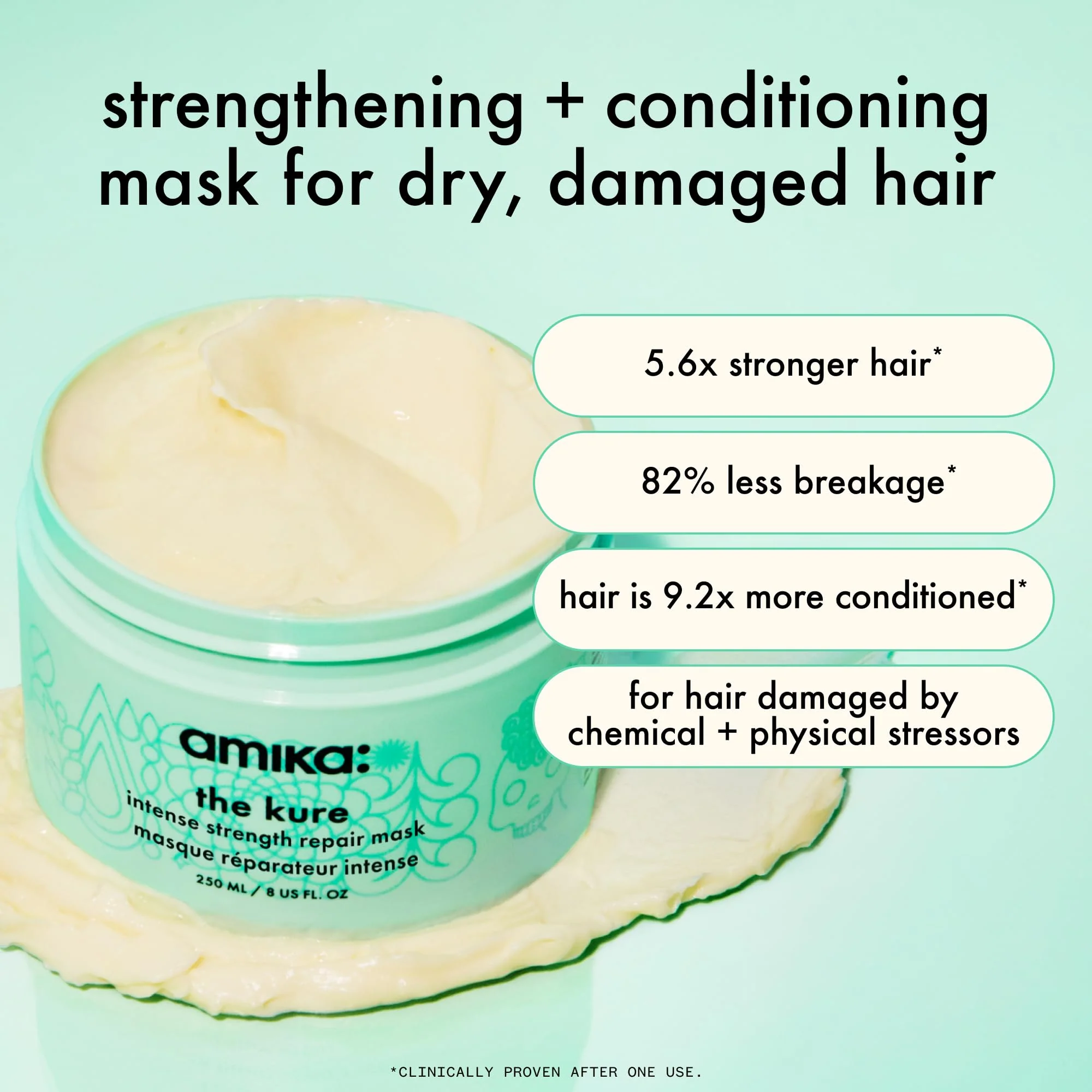 amika the kure intense strength repair mask, 100ml - Image 8