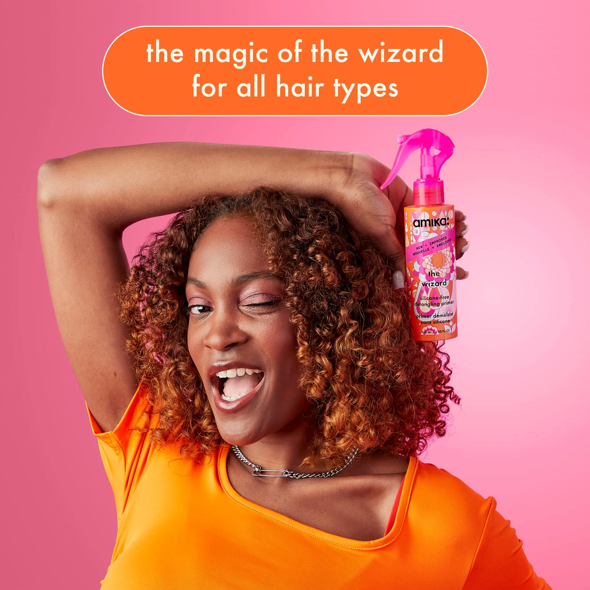 amika the wizard silicone-free detangling primer, 150ml - Image 4