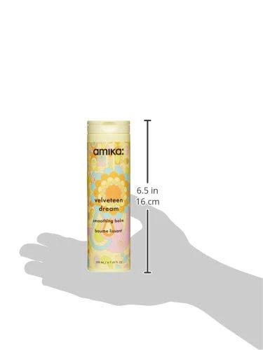 amika velveteen dream smoothing balm | tames frizzy hair, styling cream with heat protection & UV filters - Image 3