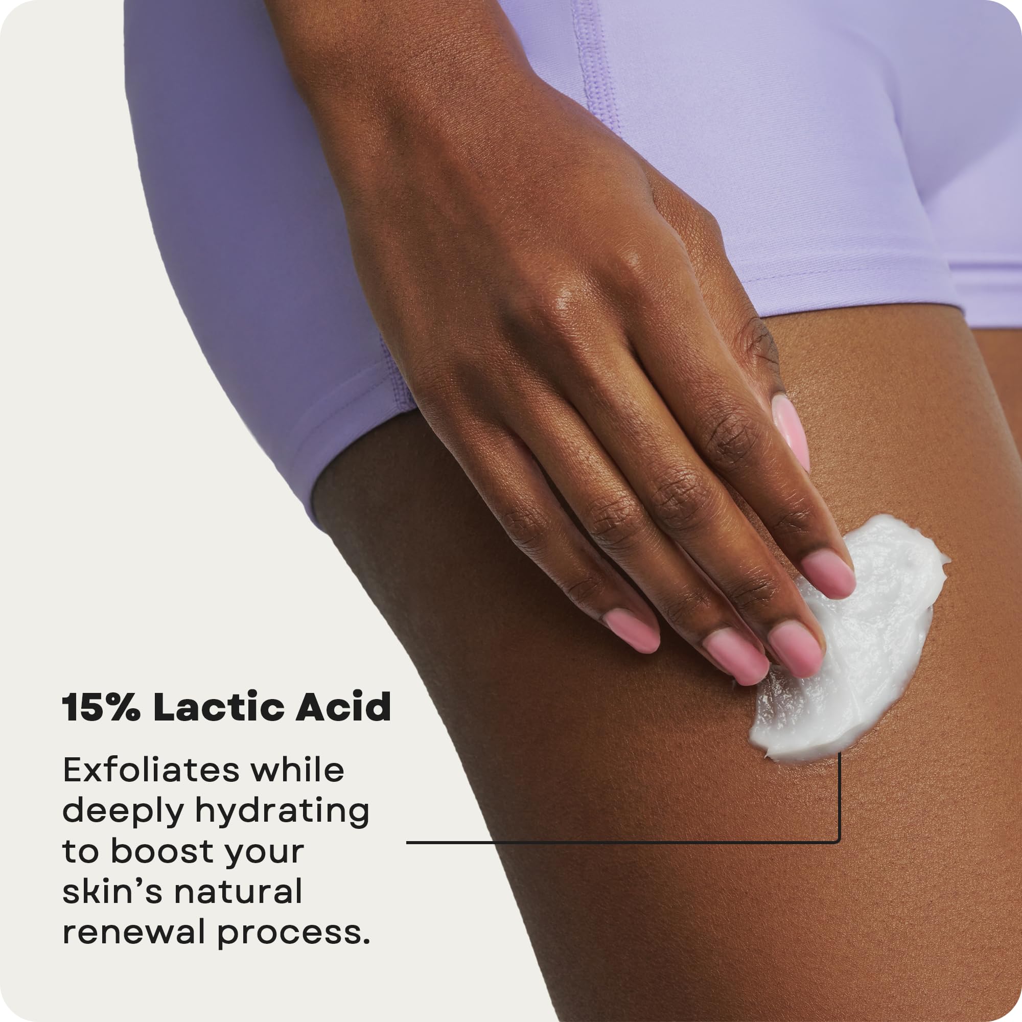 AmLactin KP Bumps Be Gone - Therapeutic Body Cream for Keratosis Pilaris - No-Scrub Exfoliator and Body Moisturizer for Dry Skin with 15% Lactic Acid AHA, 3 oz (Packaging May Vary) - Image 5