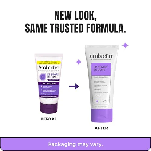 AmLactin KP Bumps Be Gone - Therapeutic Body Cream for Keratosis Pilaris - No-Scrub Exfoliator and Body Moisturizer for Dry Skin with 15% Lactic Acid AHA, 3 oz (Packaging May Vary) - Image 7