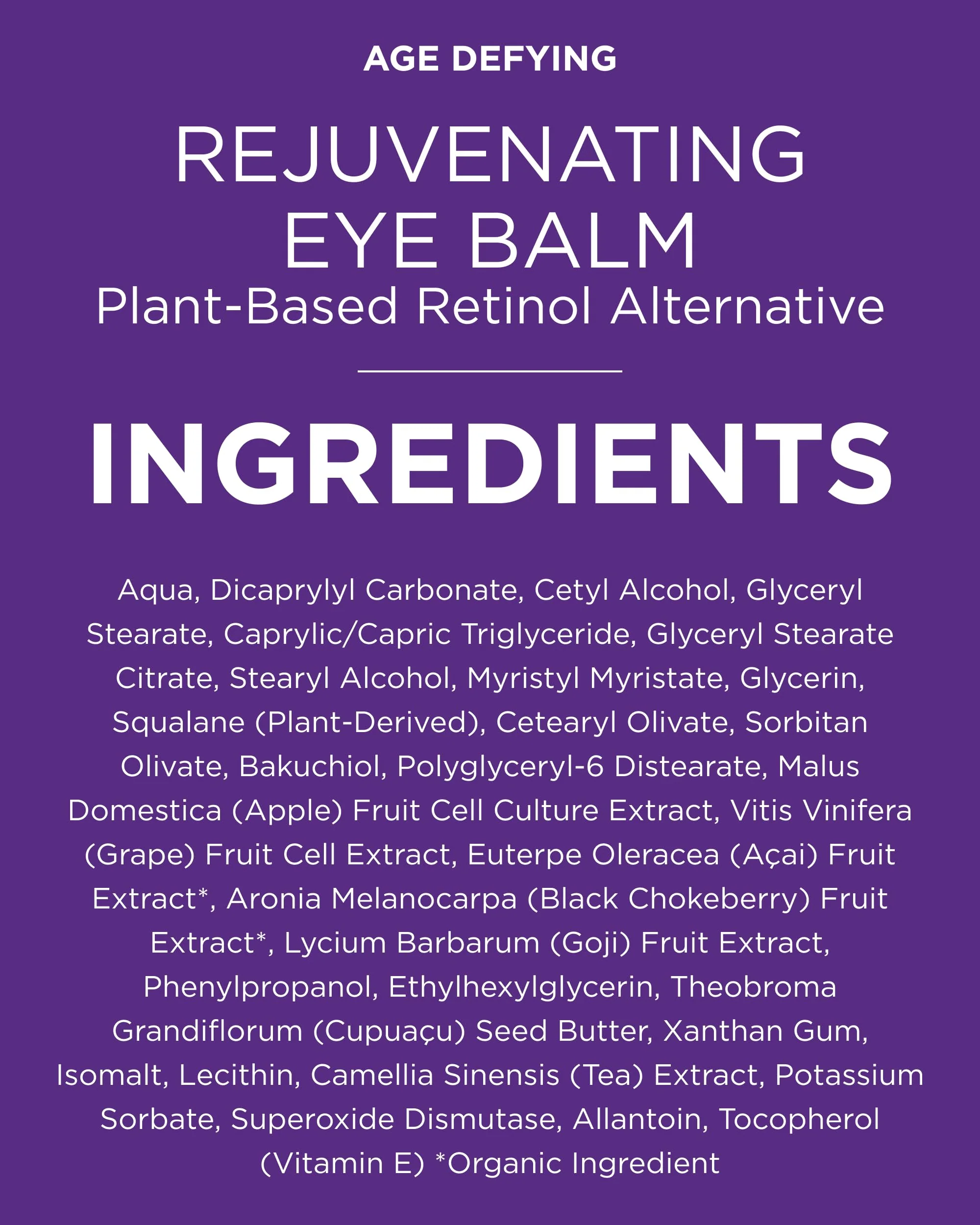 Andalou Naturals Age Defying Rejuvenating Eye Balm - Plant-Based Retinol Alternative - Gentle, Hydrating Eye Cream With Bakuchiol to Help Reduce Appearance of Wrinkles - 0.45 Oz - Image 9