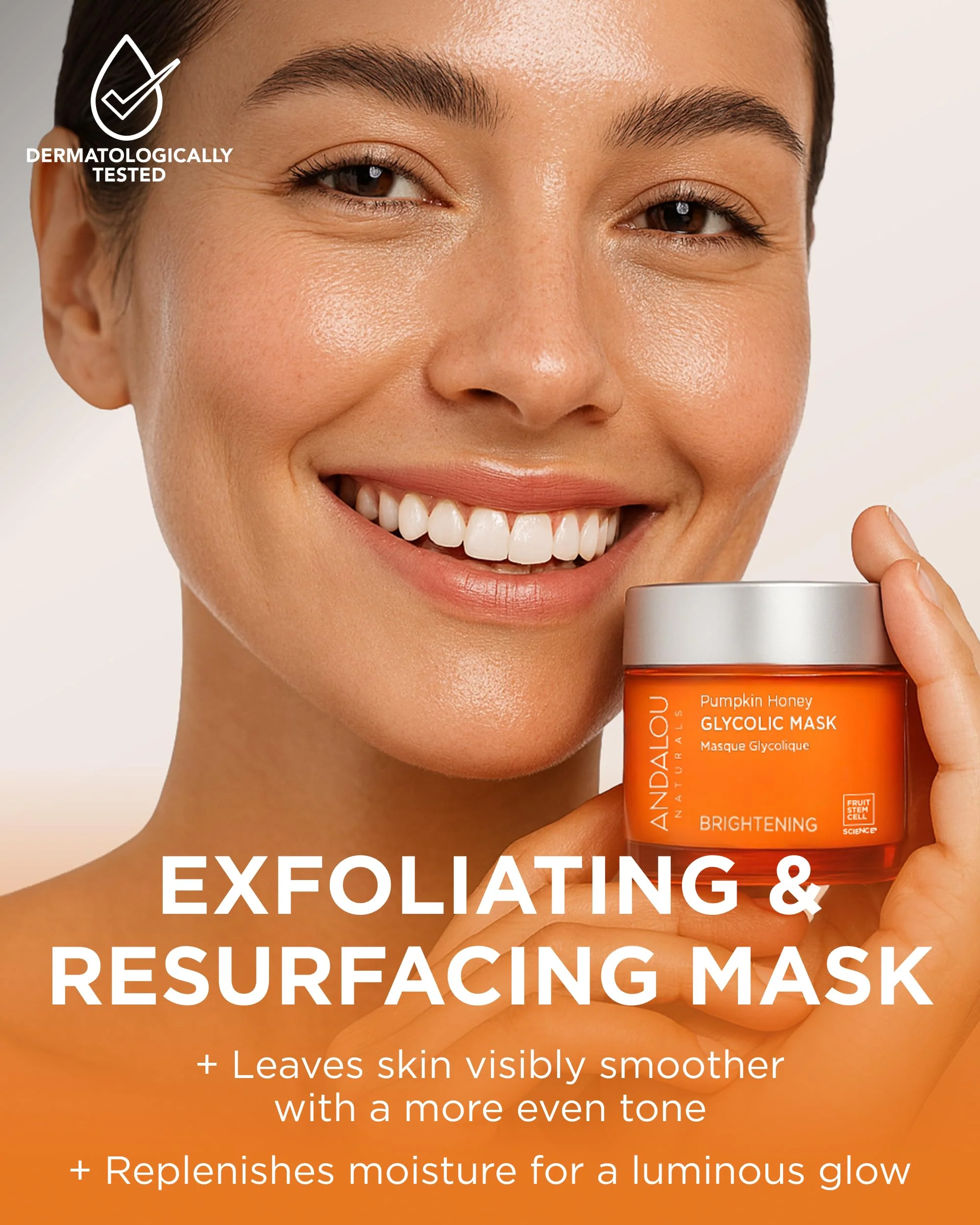 Andalou Naturals Mask Brghtng Pmpkn Glylc, 1.7 oz - Image 9