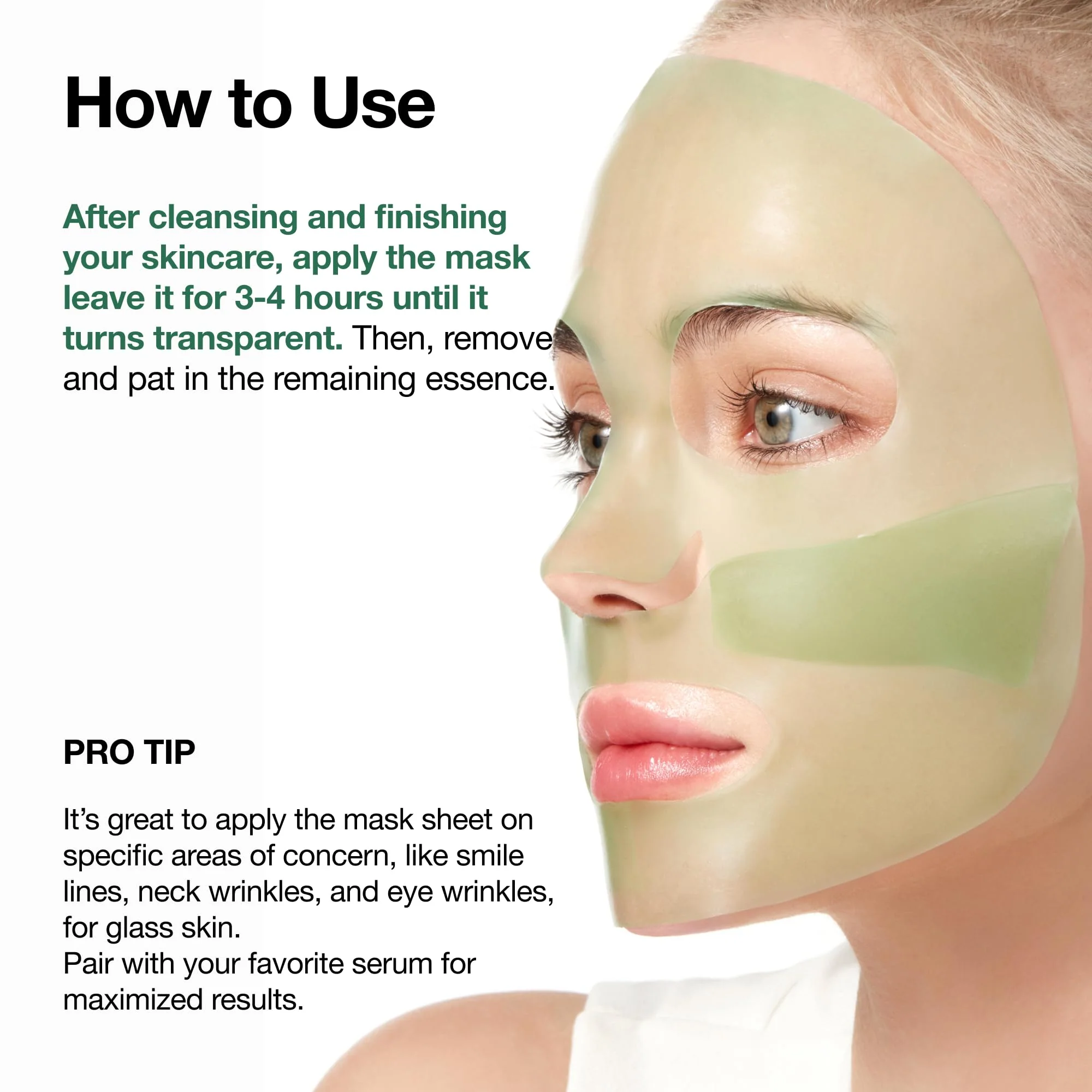 ANUA Heartleaf 70 Soothing Collagen Mask, Overnight Face Mask for Glass Skin, hyaluronic acid, Collagen, Soothing & hydration Facial Mask for Sensitive Skin, Natural Color, Korean Skin Care (38g, 4ea) - Image 4
