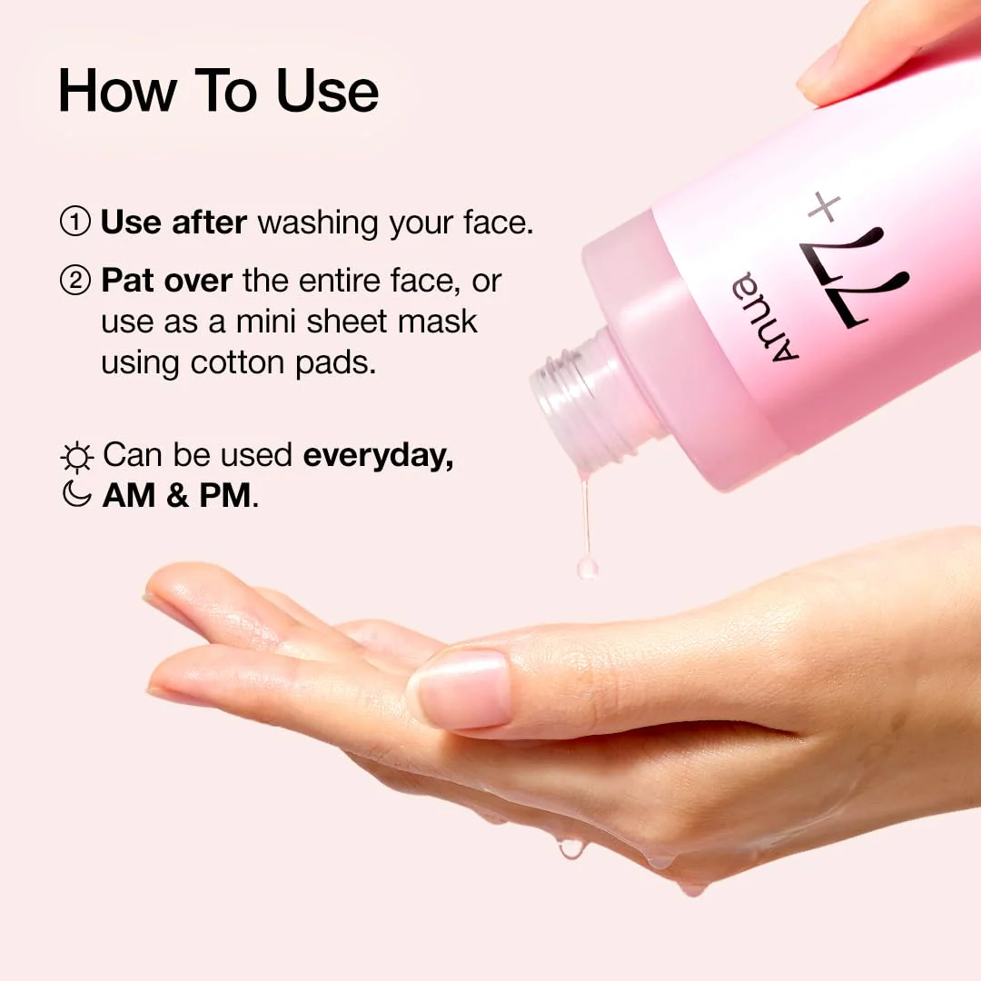 Anua Peach 77 Niacin Essence Toner 250ml / Brightening Toner for Face, Niacinamide, Panthenol, Ceramides, Facial Toner for Glass Skin, Korean Skin Care (8.45 fl.oz.) - Image 4