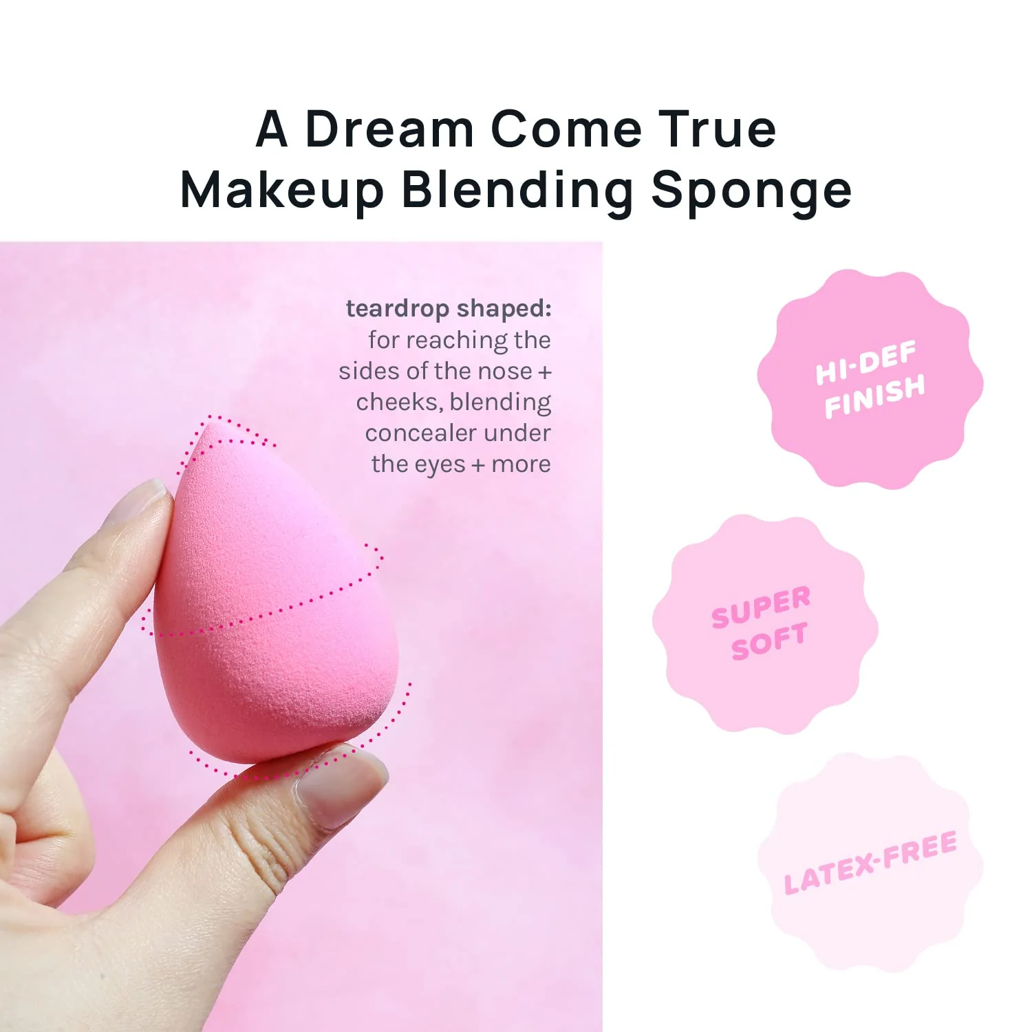 AOA Studio Collection makeup Sponge Set Latex Free and High-definition Set of 6 makeup Wonder blender For Powder Cream and Liquid, Super Soft Wonder Beauty Cosmetic - Image 7