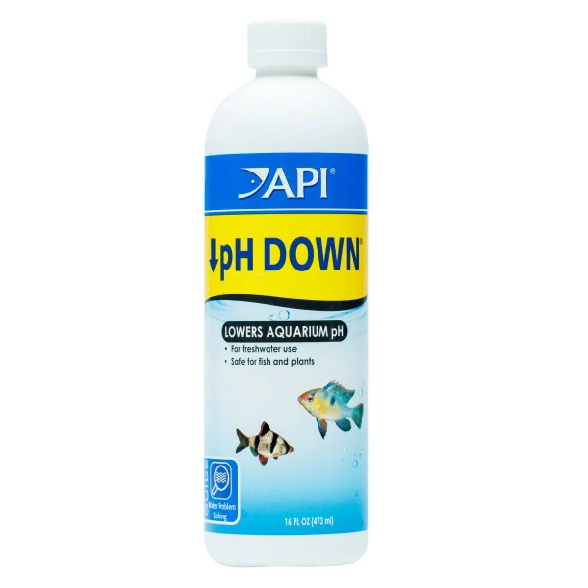 API Aquarium Pharmaceuticals 30B pH Down Aquarium pH Adjuster, 16 oz, Model Number: 17163020301, Hook
