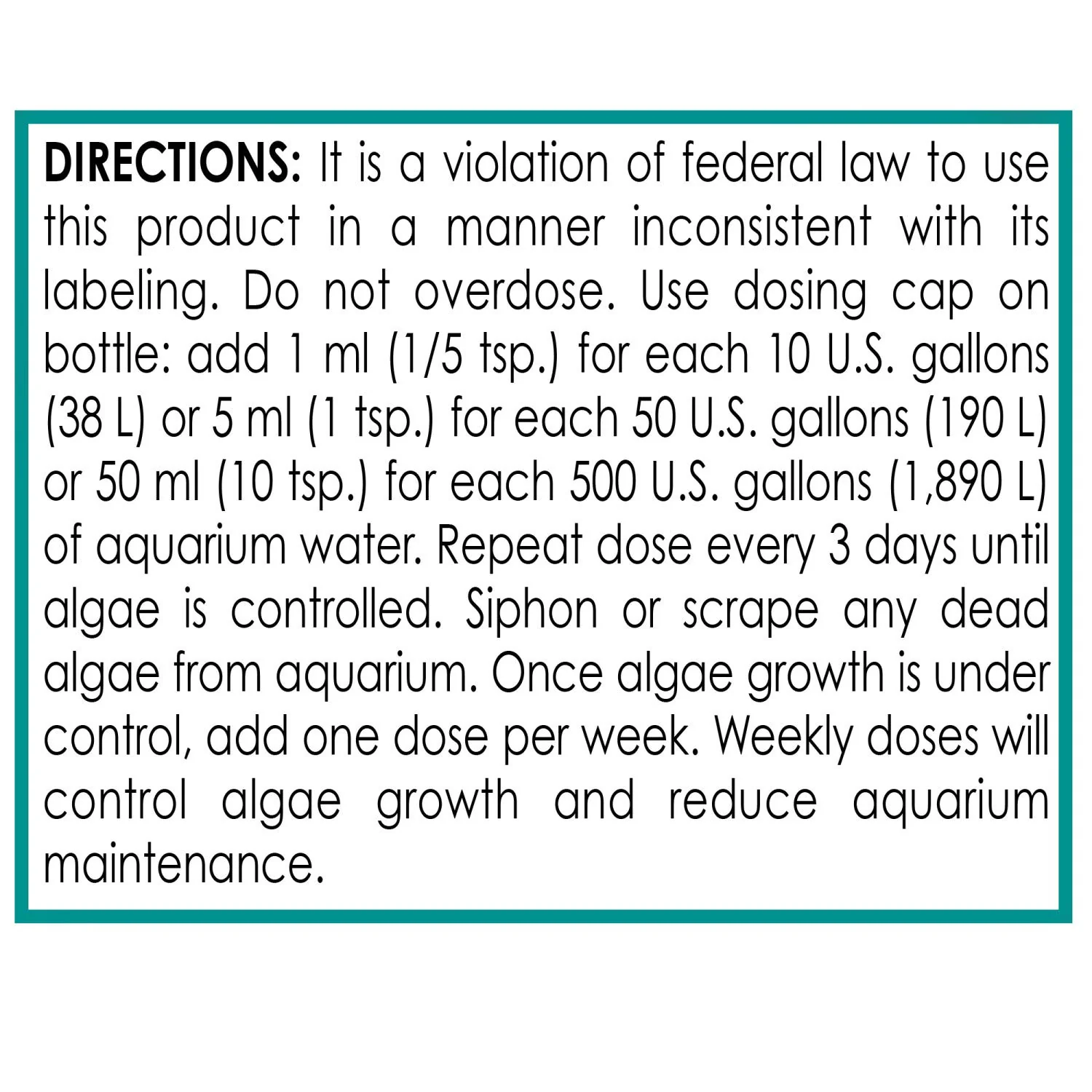 API MARINE ALGAEFIX Algae Control 16-Ounce Bottle - Image 2