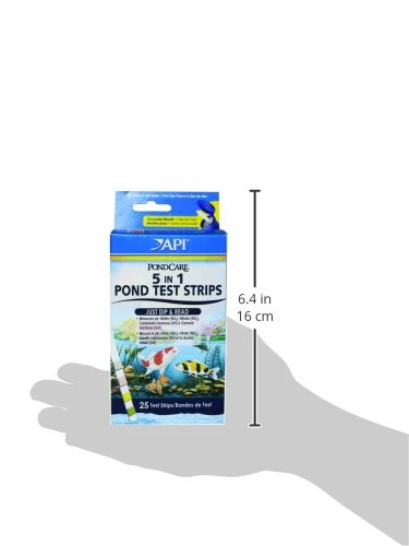 API POND 5 IN 1 POND TEST STRIPS Pond Water Test Strips 25-Count - Image 2