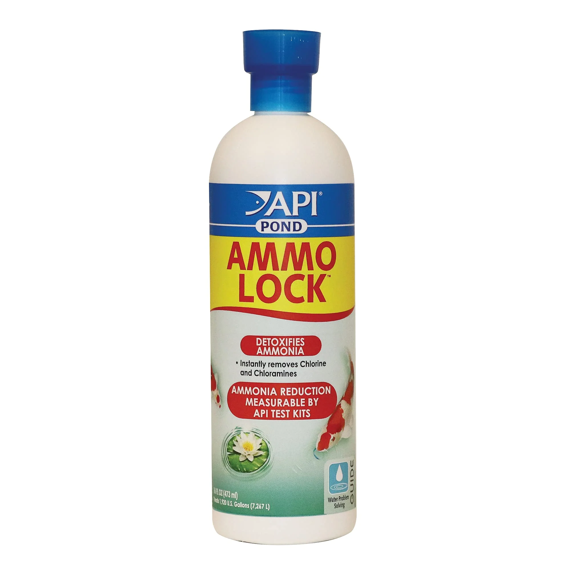 API POND AMMO-LOCK Ammonia detoxifier For Pond Water 16-Ounce Bottle