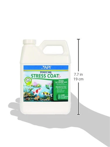 API POND STRESS COAT Pond Water Conditioner 32-Ounce Bottle - Image 2