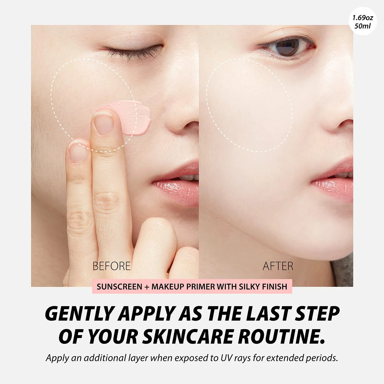 A'PIEU Pure Block Tone Up Sunscreen Base SPF5 50ml | Tone-Up Reef Safe Korean Sunscreen for Makeup Base - Image 3
