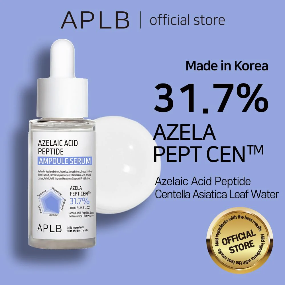 APLB Azelaic Acid Peptide Ampoule Serum | AZELA PEPT CEN™ 31.7% 1.35 FL.OZ/Korean Skincare, Acne care, Improve skin elasticity, Sensitive skin, Revitalize for gentle and improve skin texture - Image 9