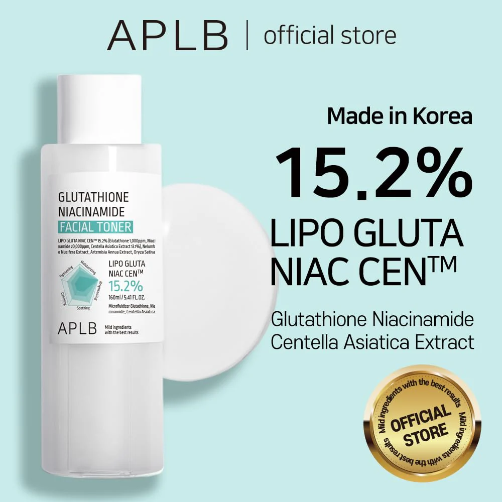 APLB Glutathione Niacinamide Facial Toner | LIPO GLUTA NIAC CEN™ 15.2% 5.41 FL.OZ/Korean Skincare, Replenishing Moisture, Revitalize for Gentle and Improve Skin Texture Through Niacinamide - Image 9