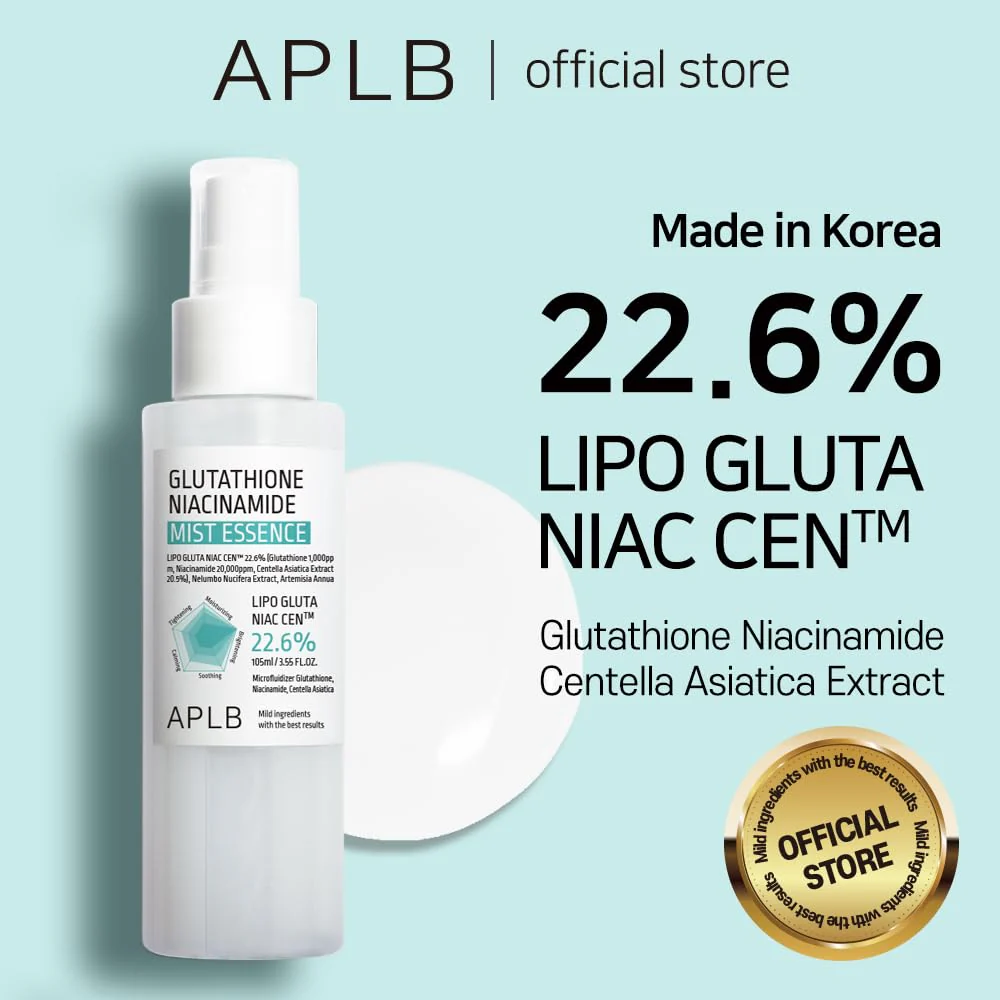 APLB Glutathione Niacinamide Mist Essence | LIPO GLUTA NIAC CEN™ 22.6% 3.55 FL.OZ/Korean Skincare, Replenishing moisture, Revitalize for gentle and improve skin texture through Niacinamide - Image 9