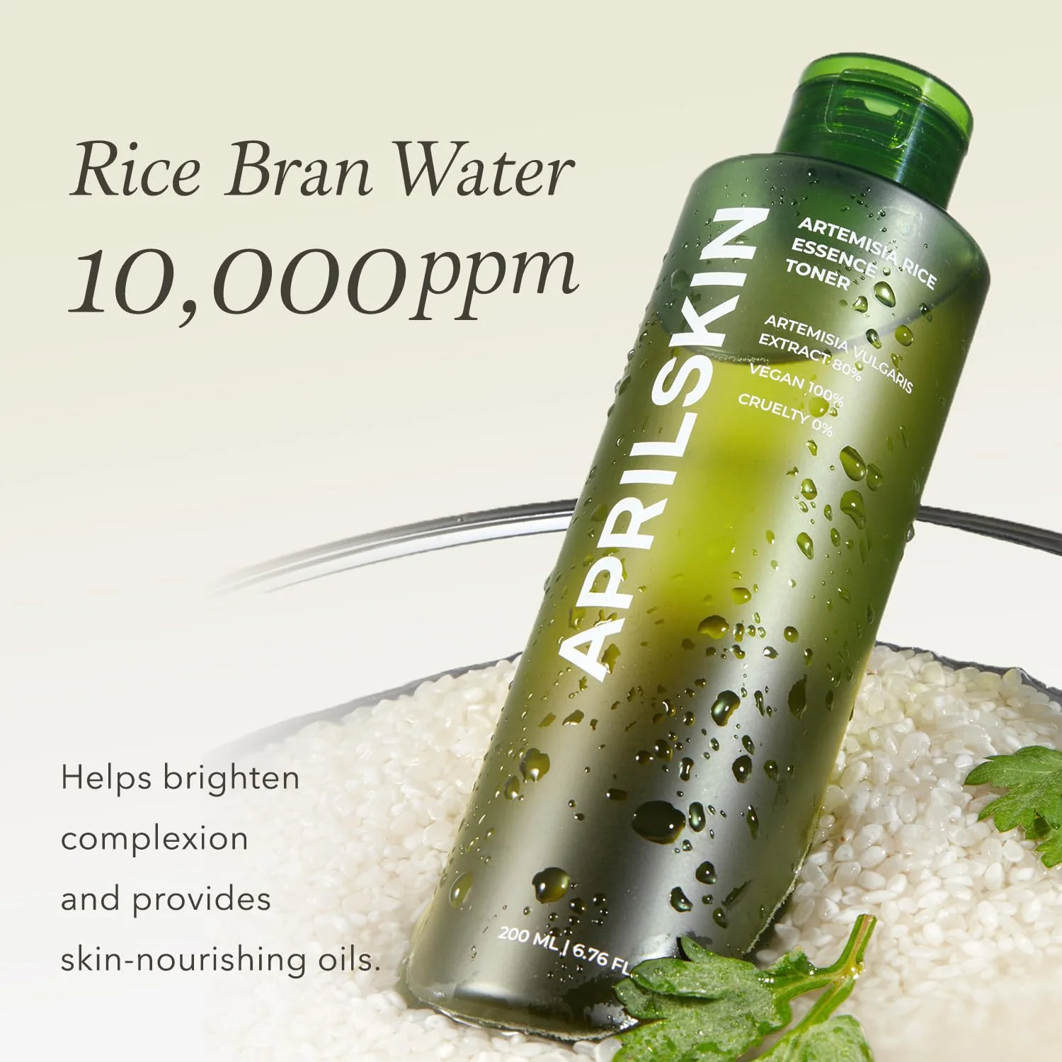 APRILSKIN Artemisia Korean Rice Toner | 100% Korean Mugwort | Hydration Boost Facial Toner | Vegan, Cruelty Free, Low pH, | No sulfates and Artificial Fragrance | Korean Skin Care | 6.76 oz - Image 6
