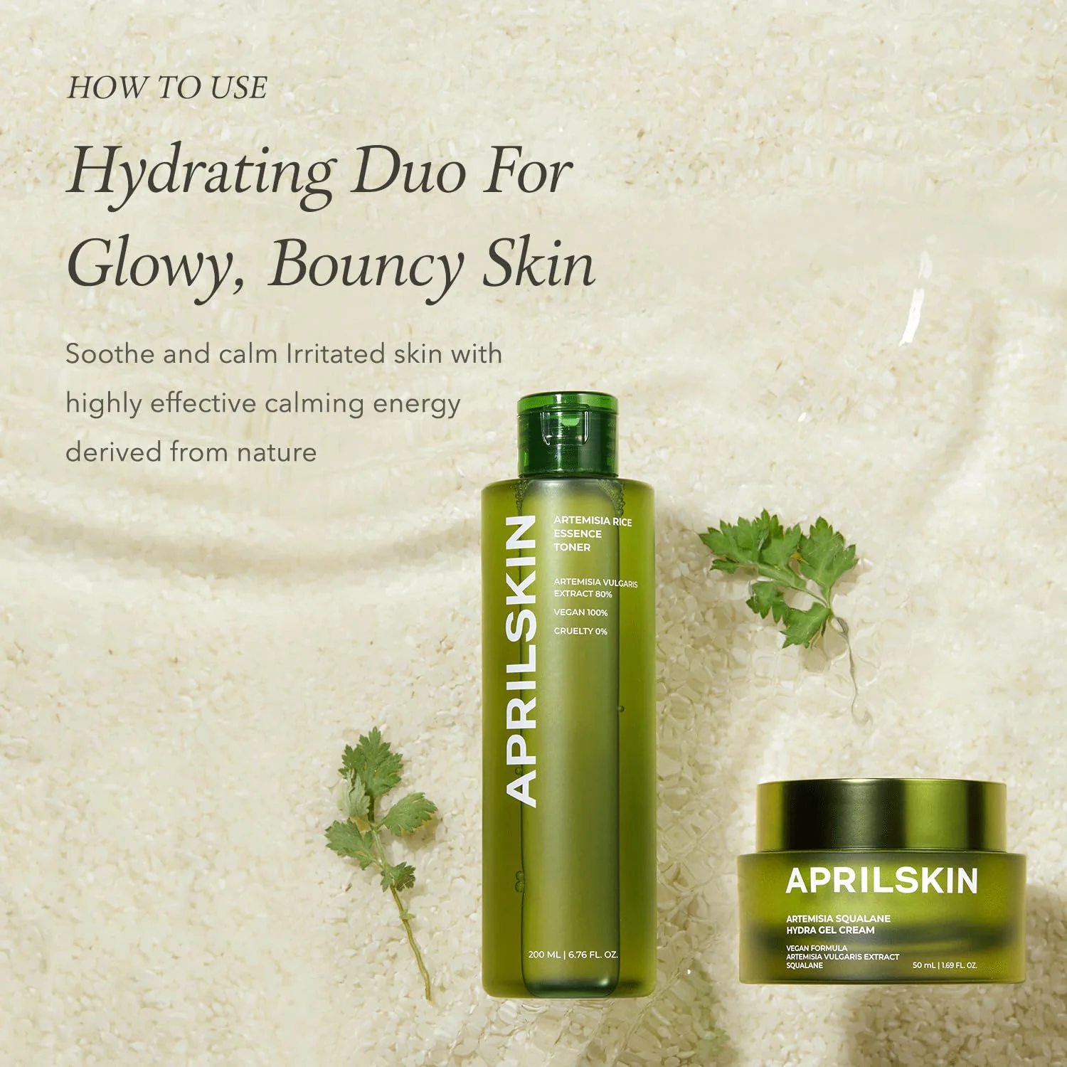 APRILSKIN Artemisia Squalane Hydra Gel Cream | Dry, Sensitive, Acne-Prone Skin | Vegan, Cruelty Free, Low pH, Soothing & Firming up | 50 ml | No sulfates and Artificial Fragrance - Image 3