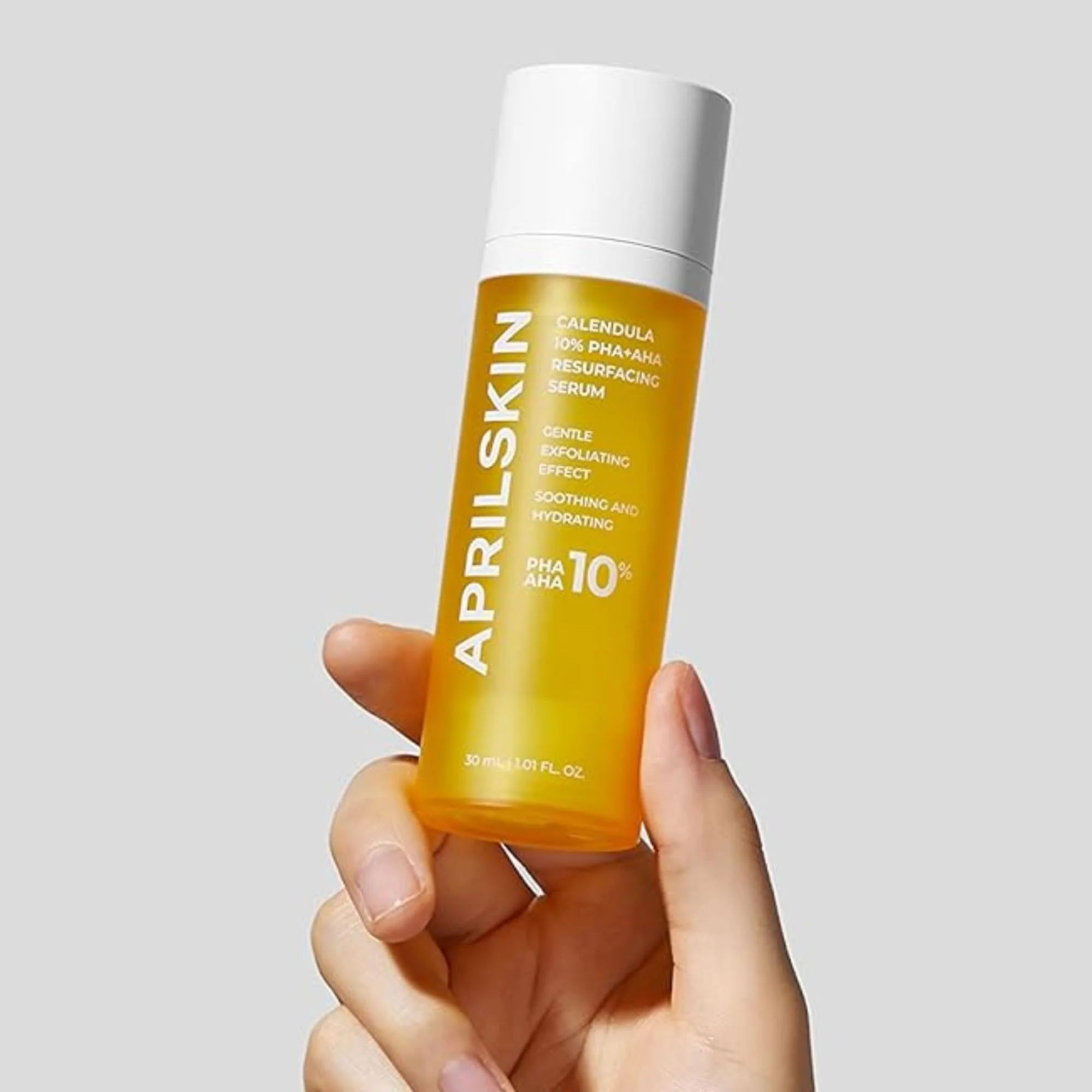 APRILSKIN Calendula10% PHA+AHA Resurfacing Serum | Vegan, Cruelty-Free | Dry, sensitive, acne-prone skin - Image 2