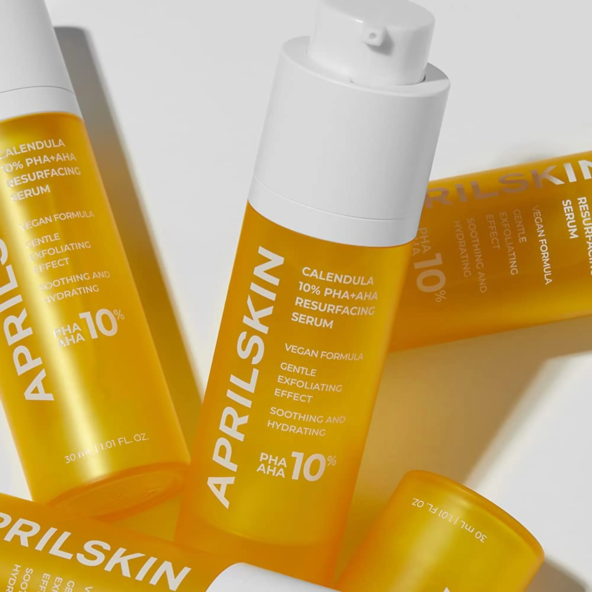 APRILSKIN Calendula10% PHA+AHA Resurfacing Serum | Vegan, Cruelty-Free | Dry, sensitive, acne-prone skin - Image 3