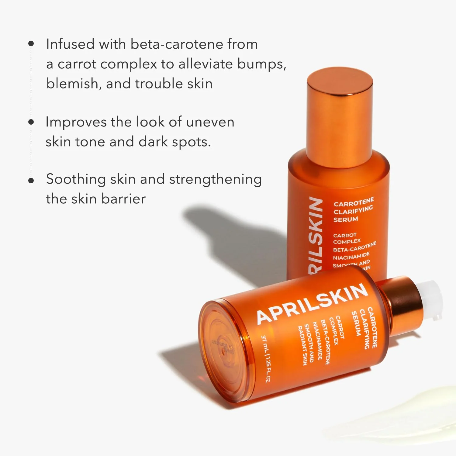 APRILSKIN Carrotene Clarifying Facial Serum | Vegan, Non-comedogenic | Blemish Clear, Dark Spot Corrector | Korea Skincare | Oily Skin, Sensitive Skin, Bumpy Skin | 1.25 fl.oz - Image 7