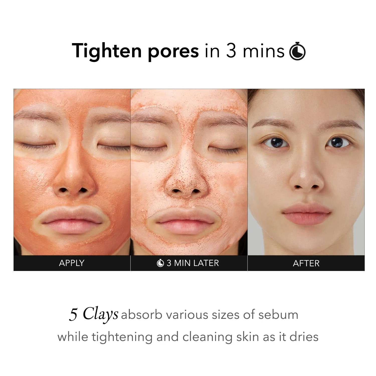 APRILSKIN Carrotene IPMP 3-Min Quick Dry Pore Caring Clay Mask | Kaolin & Zinc PCA | Reduces Pores & Sebum | Cooling Effect | Vegan | Gentle Exfoliation | Korean Skin Care | 100g 3.52 oz. - Image 6