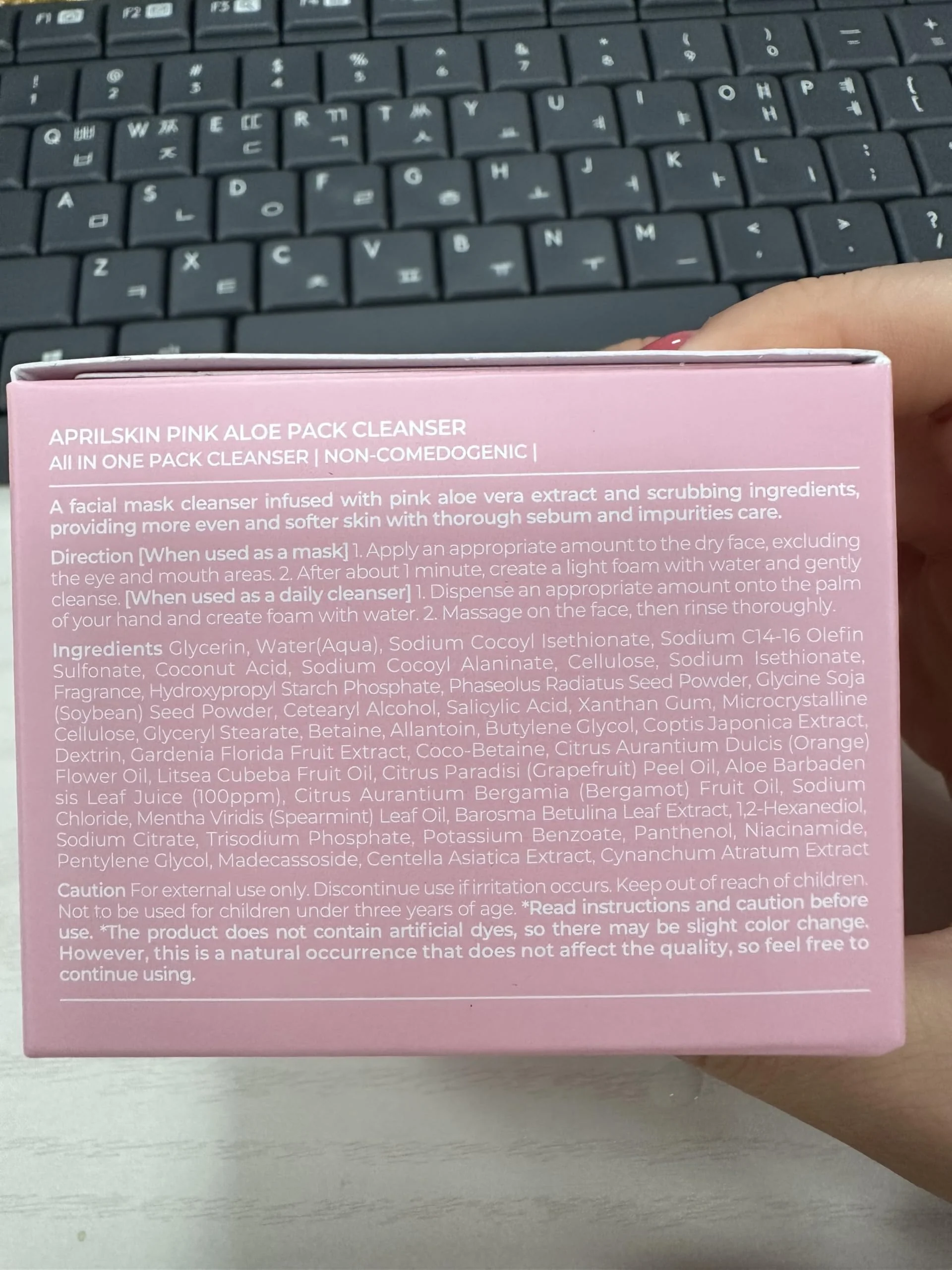 APRILSKIN Pink Aloe Facial Polish Cleanser | Gentle Exfoliation with Mungbean & Soybean Scrub | Removes Waterproof Makeup & Sunscreen | Non-Comedogenic Cleanser for All Skin Types | Korean Skincare - Image 2