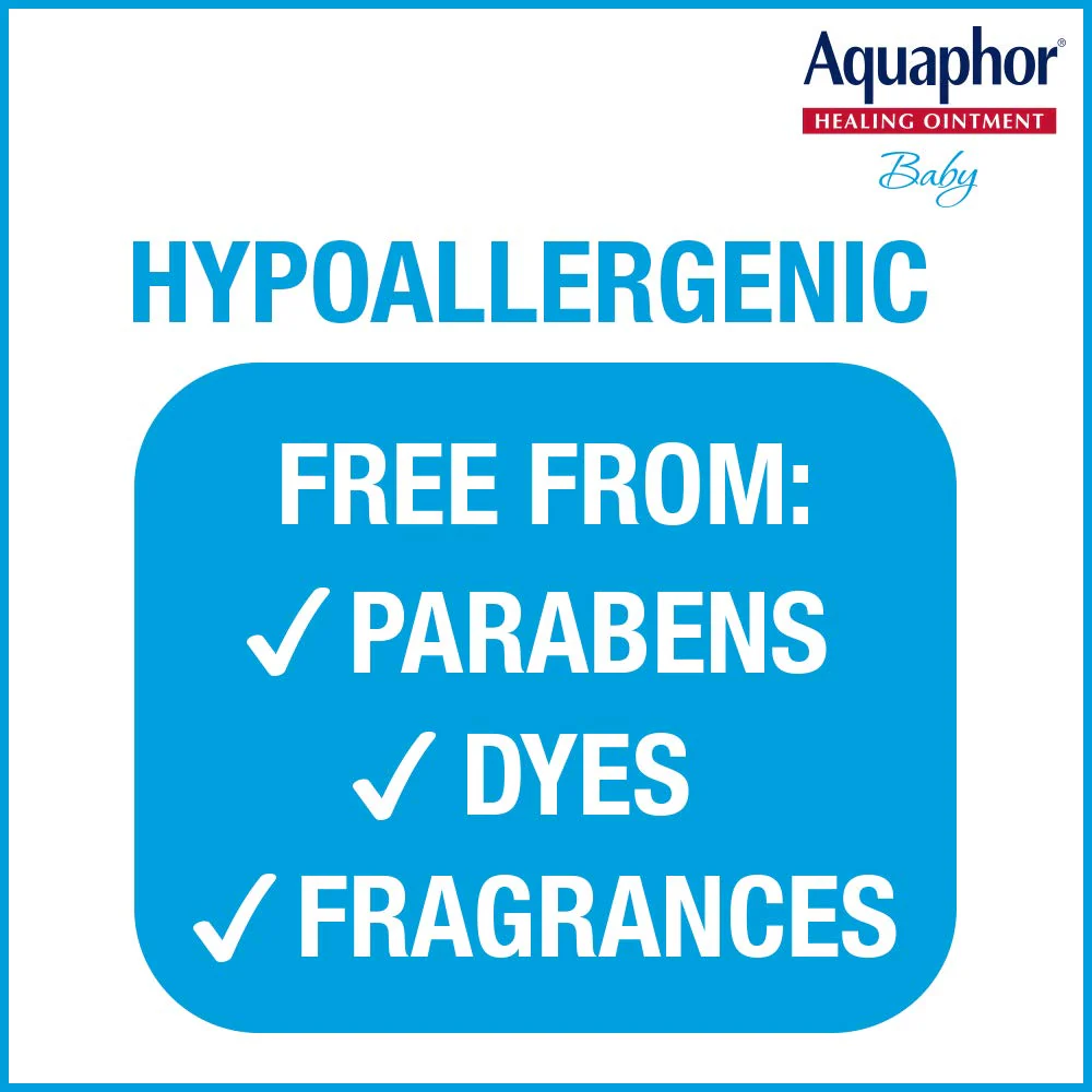 Aquaphor Baby Healing Ointment (14 Oz) + 3-in-1 Diaper Rash Cream (3.5 Oz), Hypoallergenic and Fragrance Free Skin Care Set for Babies - Image 3