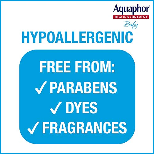 Aquaphor Baby Healing Ointment Advanced Therapy Skin Protectant for Chapped or Dry Skin, Drool Rash and Diaper Rash Ointment, Hypoallergenic Baby Essentials, Travel Size, 0.35 Oz Tube, Pack of 2 - Image 3
