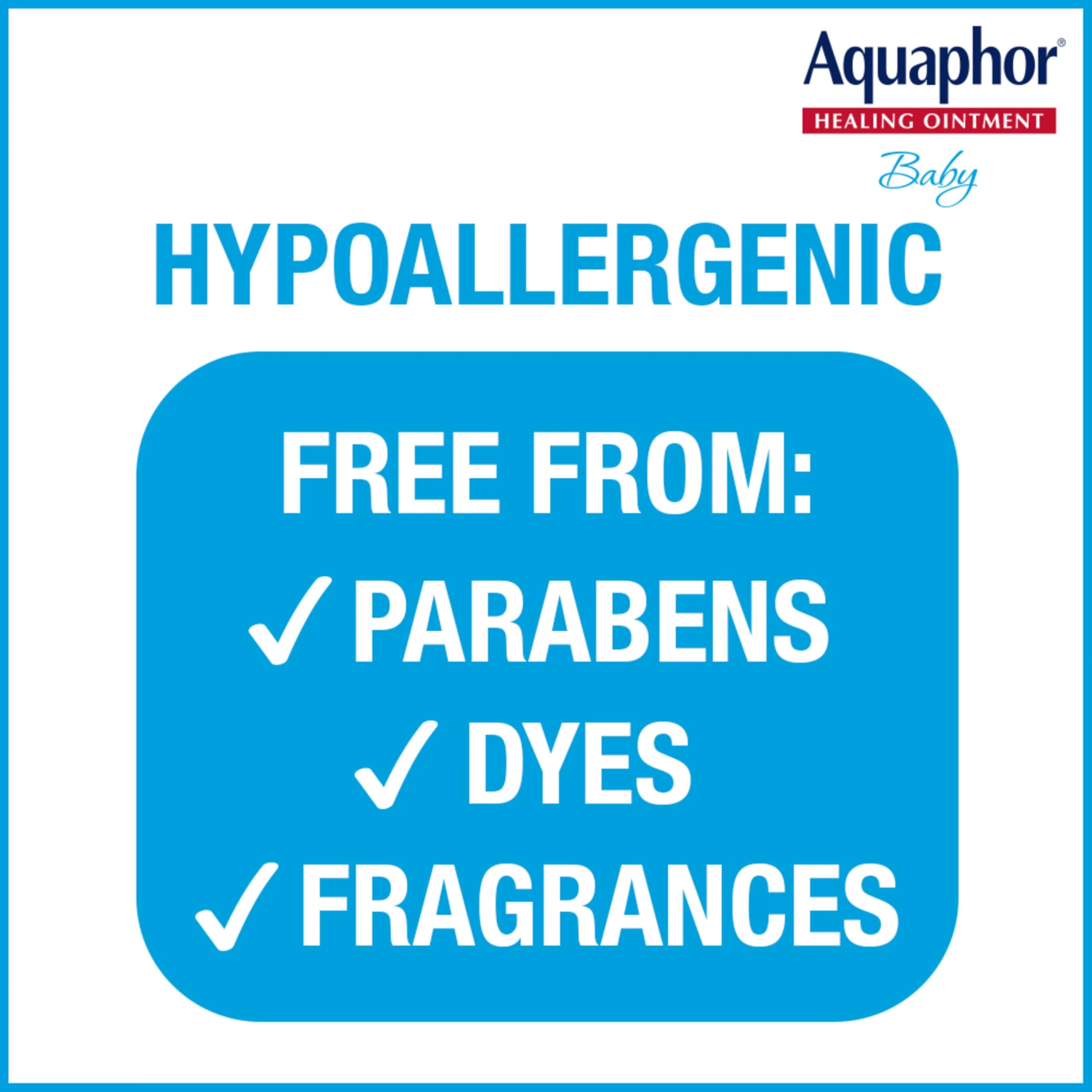 Aquaphor Baby Healing Ointment Advanced Therapy Skin Protectant for Chapped or Dry Skin, Drool Rash and Diaper Rash Ointment, Hypoallergenic Baby Essentials, Travel Size, 0.35 Oz Tube, Pack of 2 - Image 5