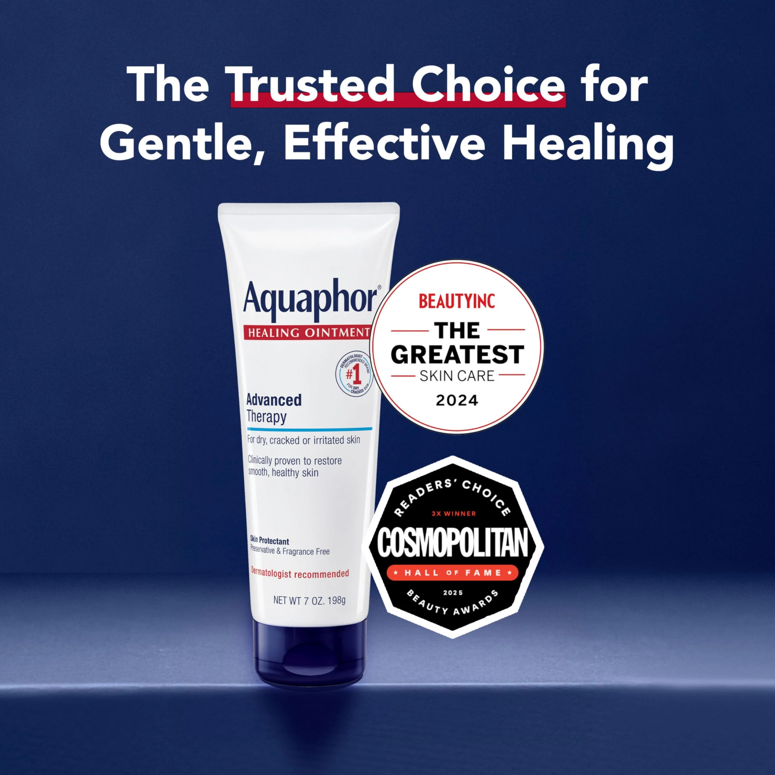 Aquaphor Healing Ointment Advanced Therapy Skin Protectant, Dry Skin Body Moisturizer, 7 Oz Tube - Image 15