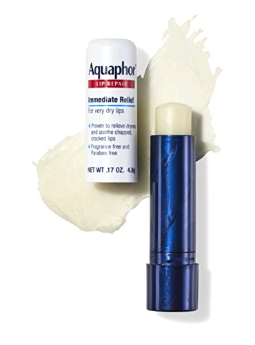 Aquaphor Lip Repair Stick with Jojoba Oil and Shea Butter, Moisturizing Lip Balms, Fragrance Free and Paraben Free, Immediately Relieves Dryness, 0.17 Oz Stick, Pack of 4 - Image 3