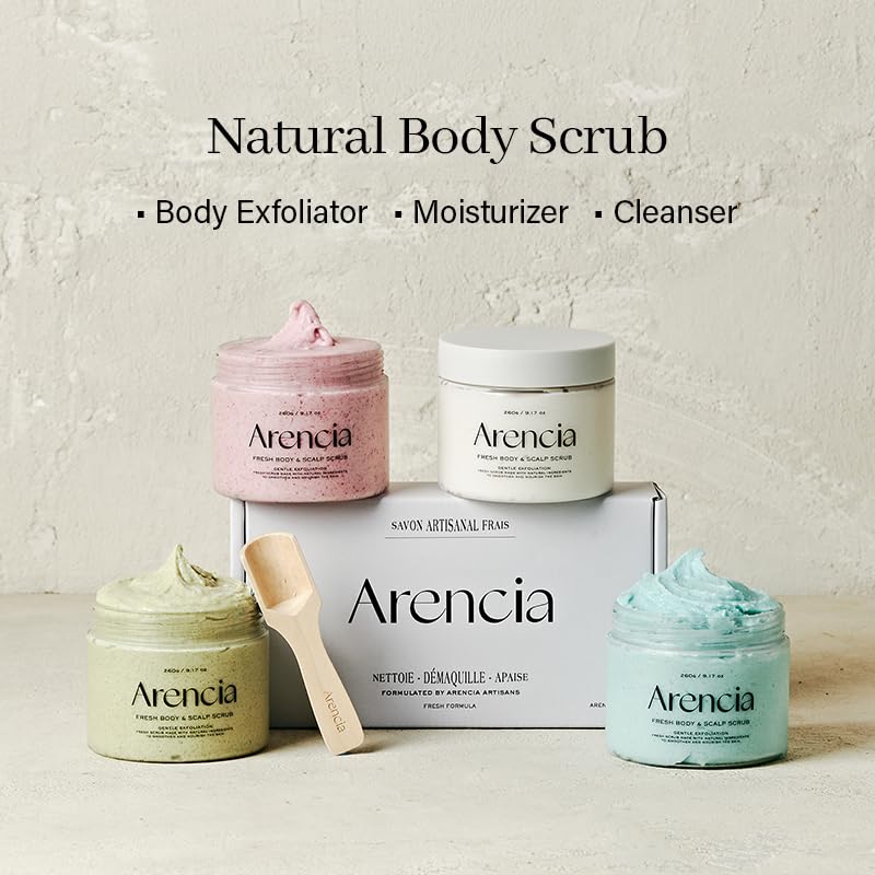 Arencia Fresh Cloud Sea Salt Body & Scalp Scrub (Pink) - Gentle Exfoliation for Softer, Refreshed Skin and Scalp, Korean Skin Care - Image 6