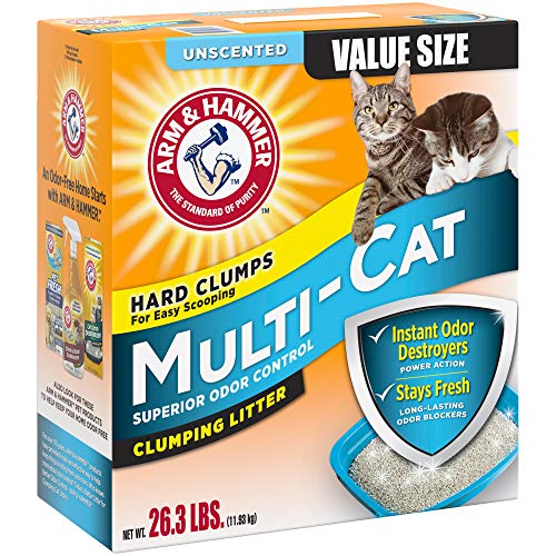 Arm & Hammer Multi-Cat Clumping Litter Unscented, 26.3lb - Image 4