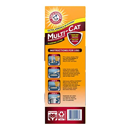 Arm & Hammer MultiCat Clumping Litter, Scented 20lb Box - Image 9