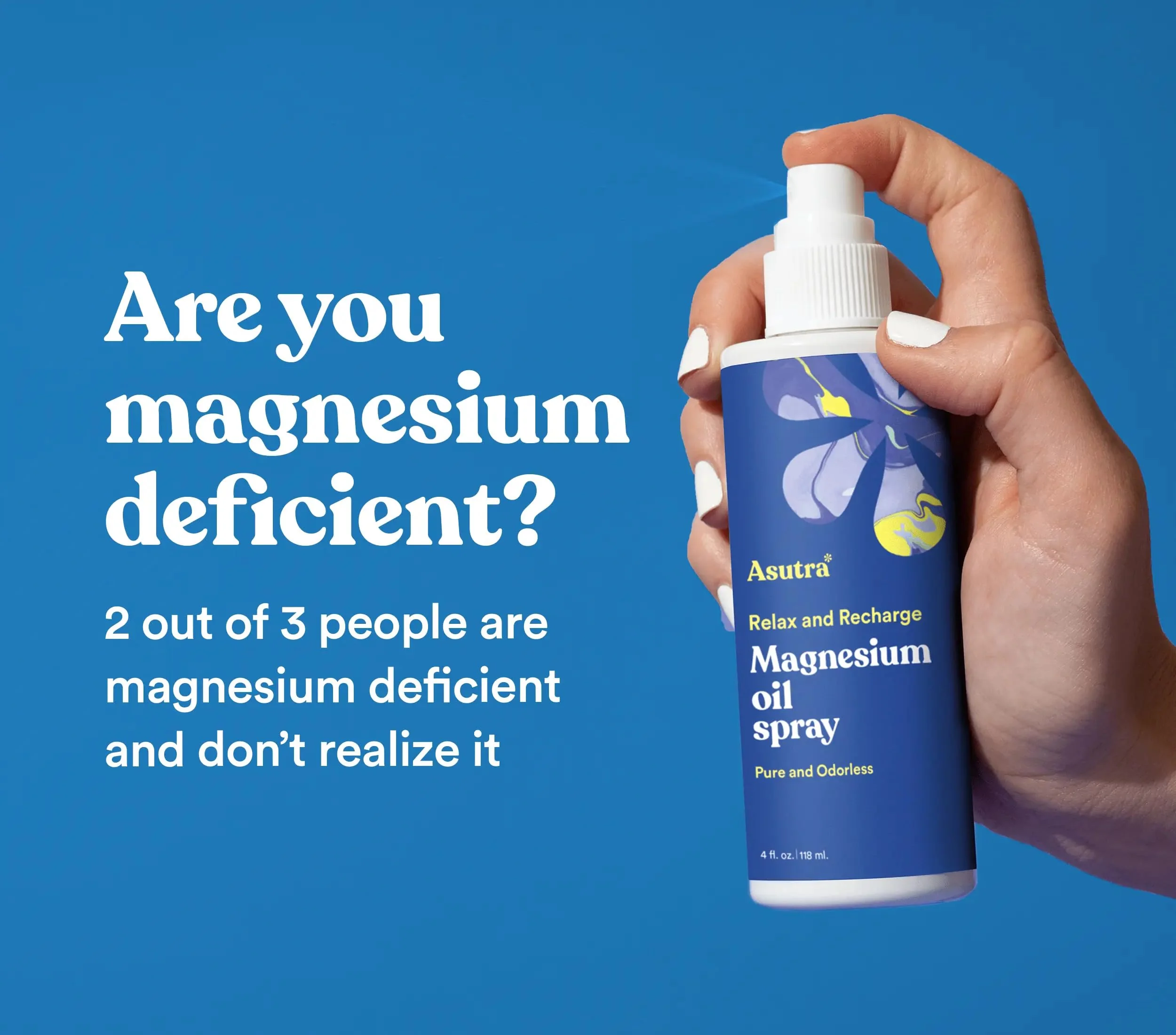 ASUTRA Magnesium Oil Spray, 4 fl oz (Pack of 2)- Topical Magnesium, Rapid Absorption, Pure, Odorless and Non-Greasy, Magnesium Derived from Zechstein Seabed - Image 6