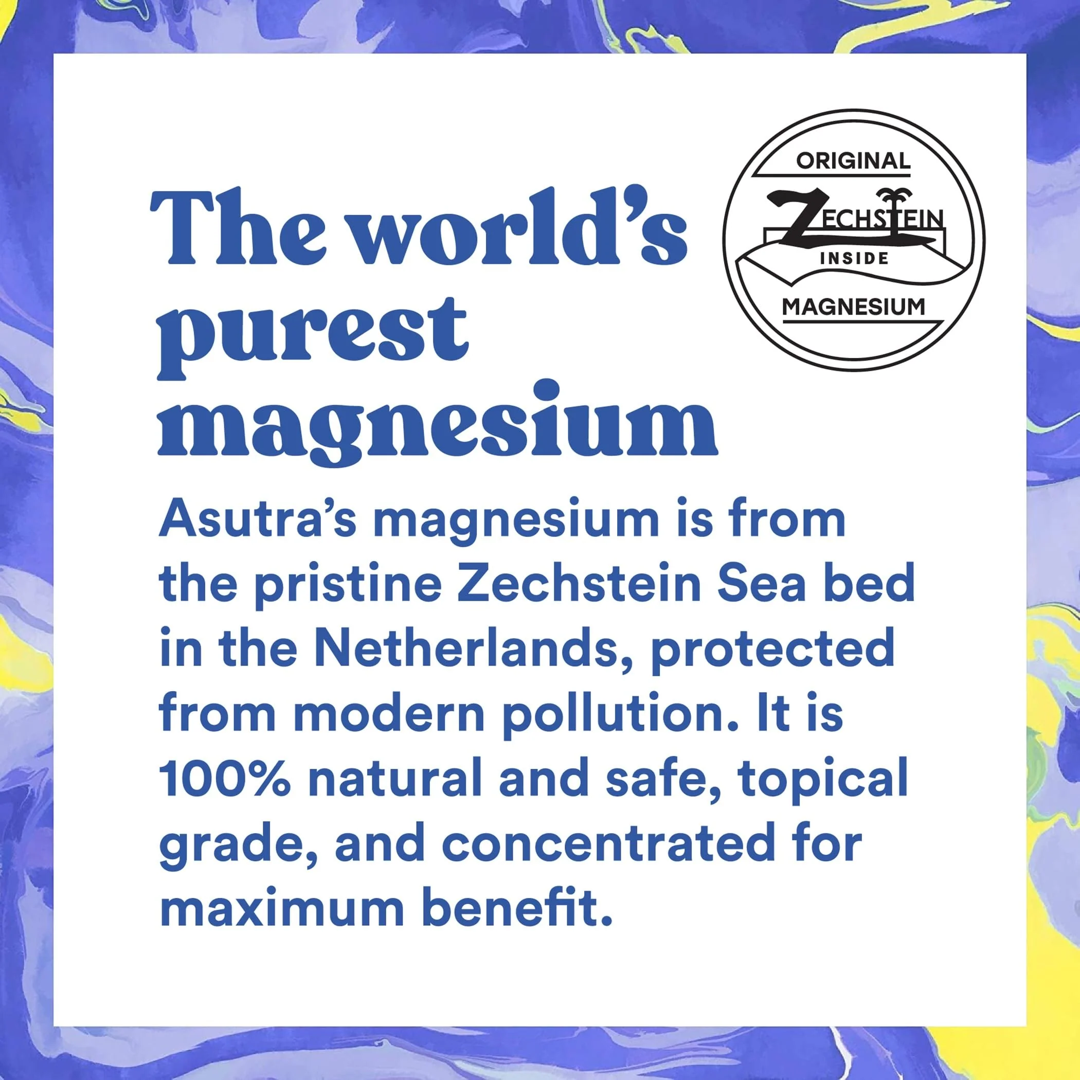 ASUTRA Ultra Magnesium Oil Spray with OptiMSM, 4 fl oz - Topical Magnesium, Rapid Absorption, Pure, Odorless and Non-Greasy, Derived from Zechstein Seabed - Image 6