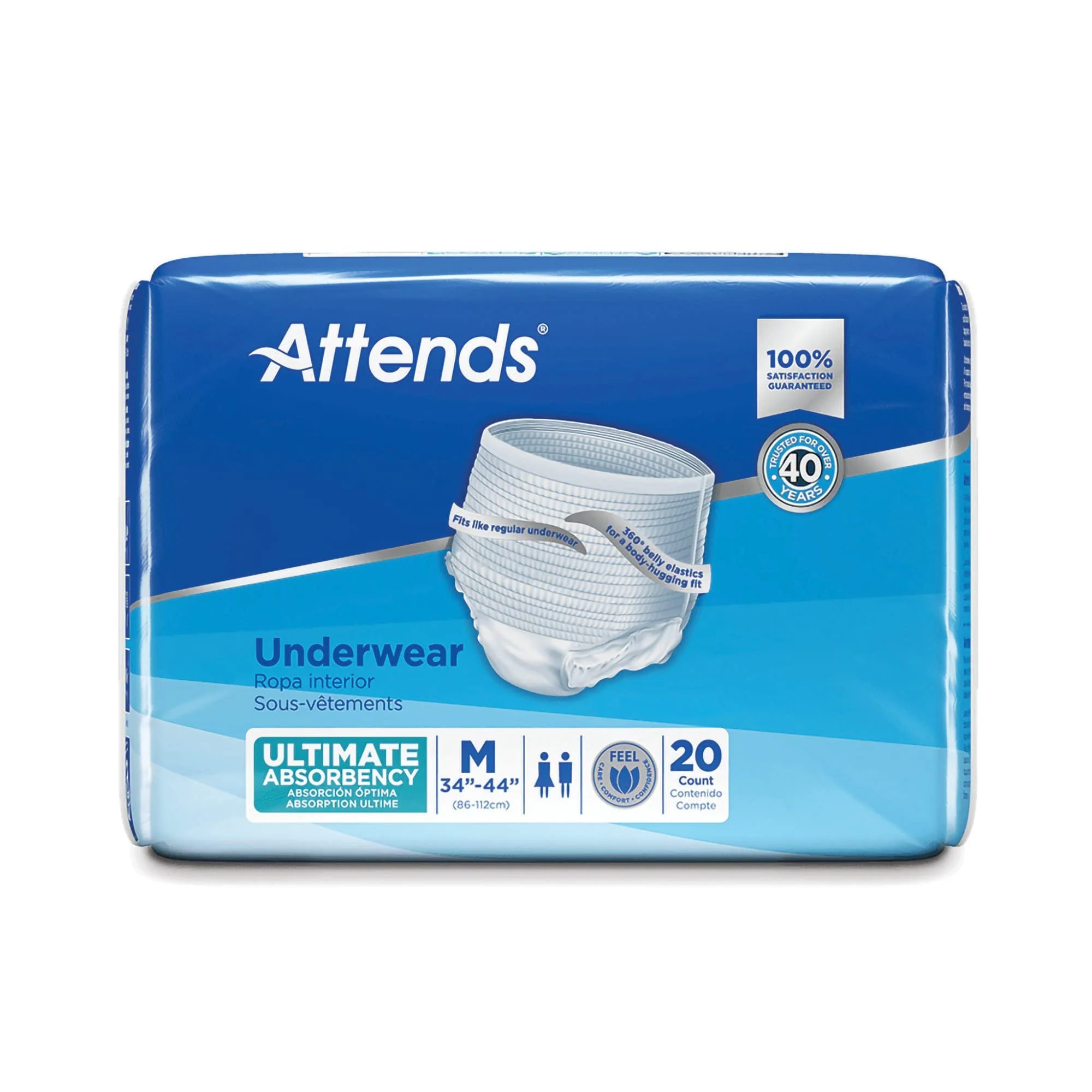 Attends MCK22023101 - Adult Underwear Pull On Medium Disposable Heavy Absorbency - Image 8