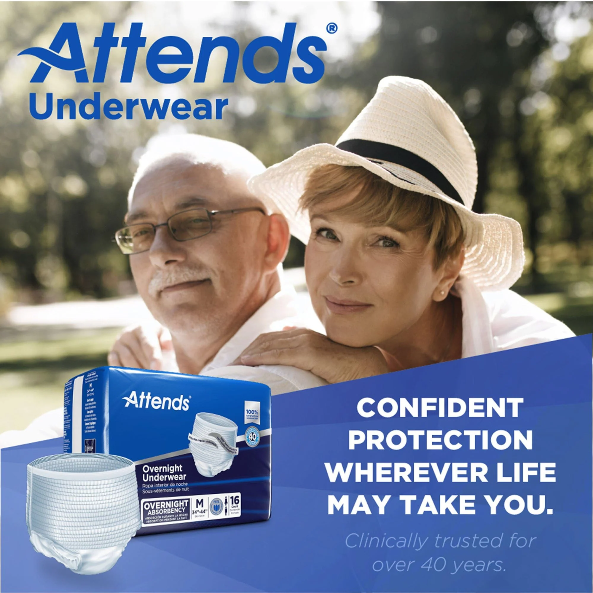 Attends Overnight Disposable Underwear Pull On with Tear Away Seams Medium, APPNT20, 66, 64 Ct - Image 4