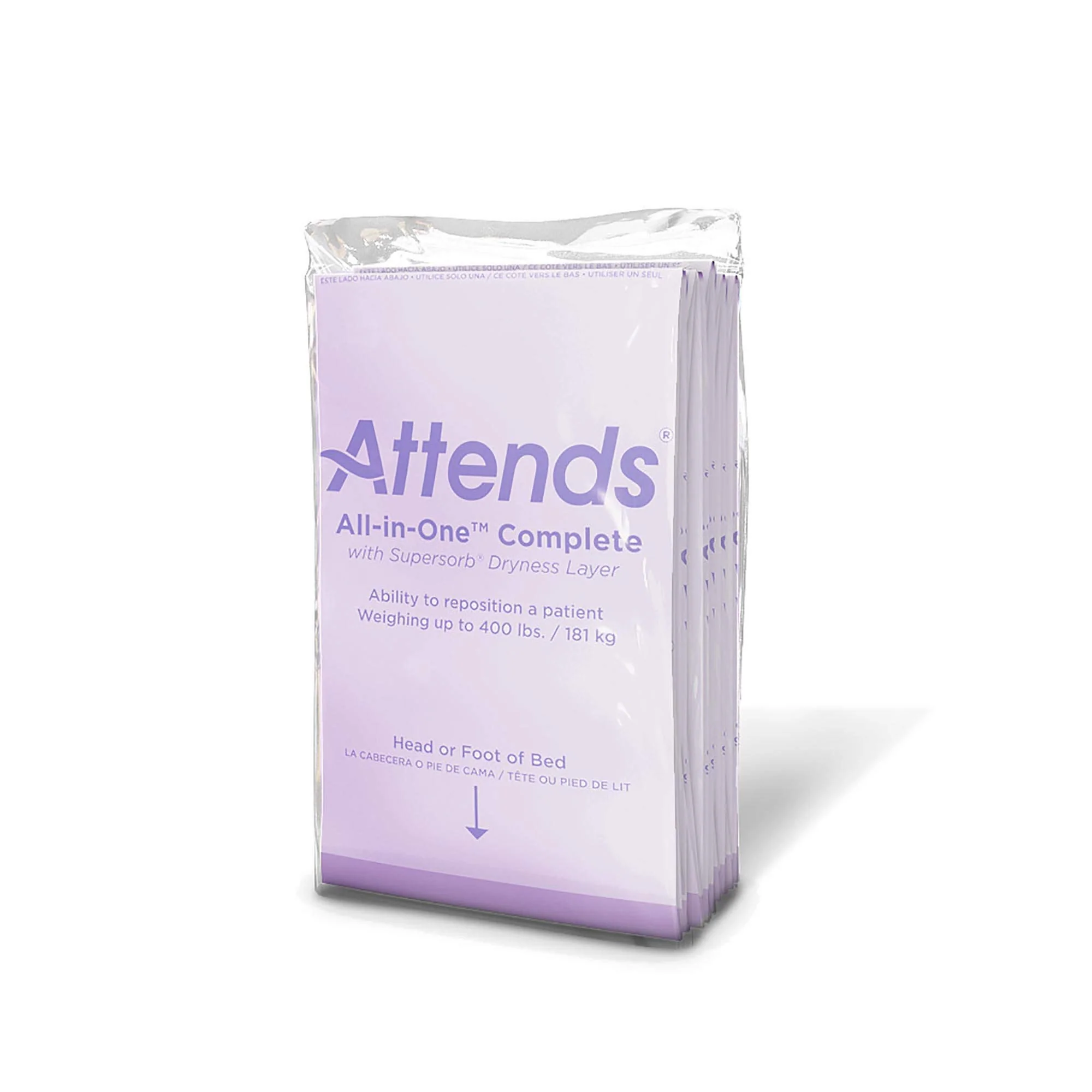 Attends Supersorb Maximum Disposable Underpads for Incontinence, 30"x36" Absorbent Pad, Heavy Absorbency, 5ct Bag - Image 5